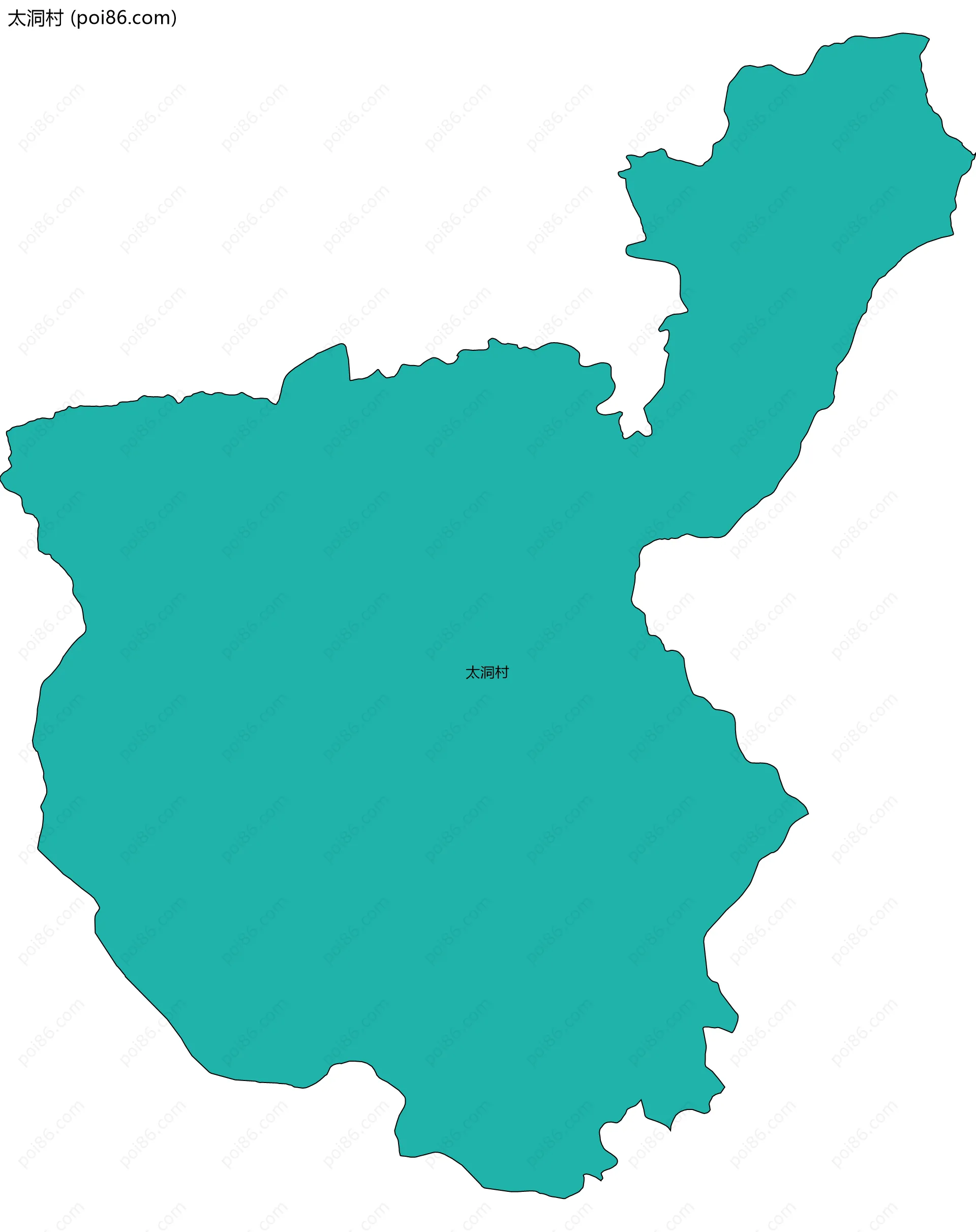 太洞村边界地图