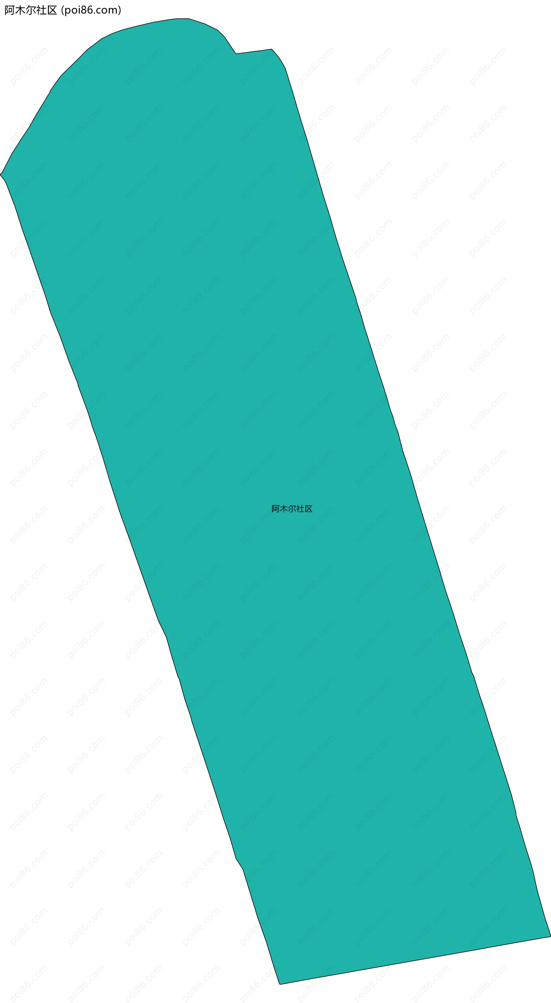 阿木尔社区边界地图