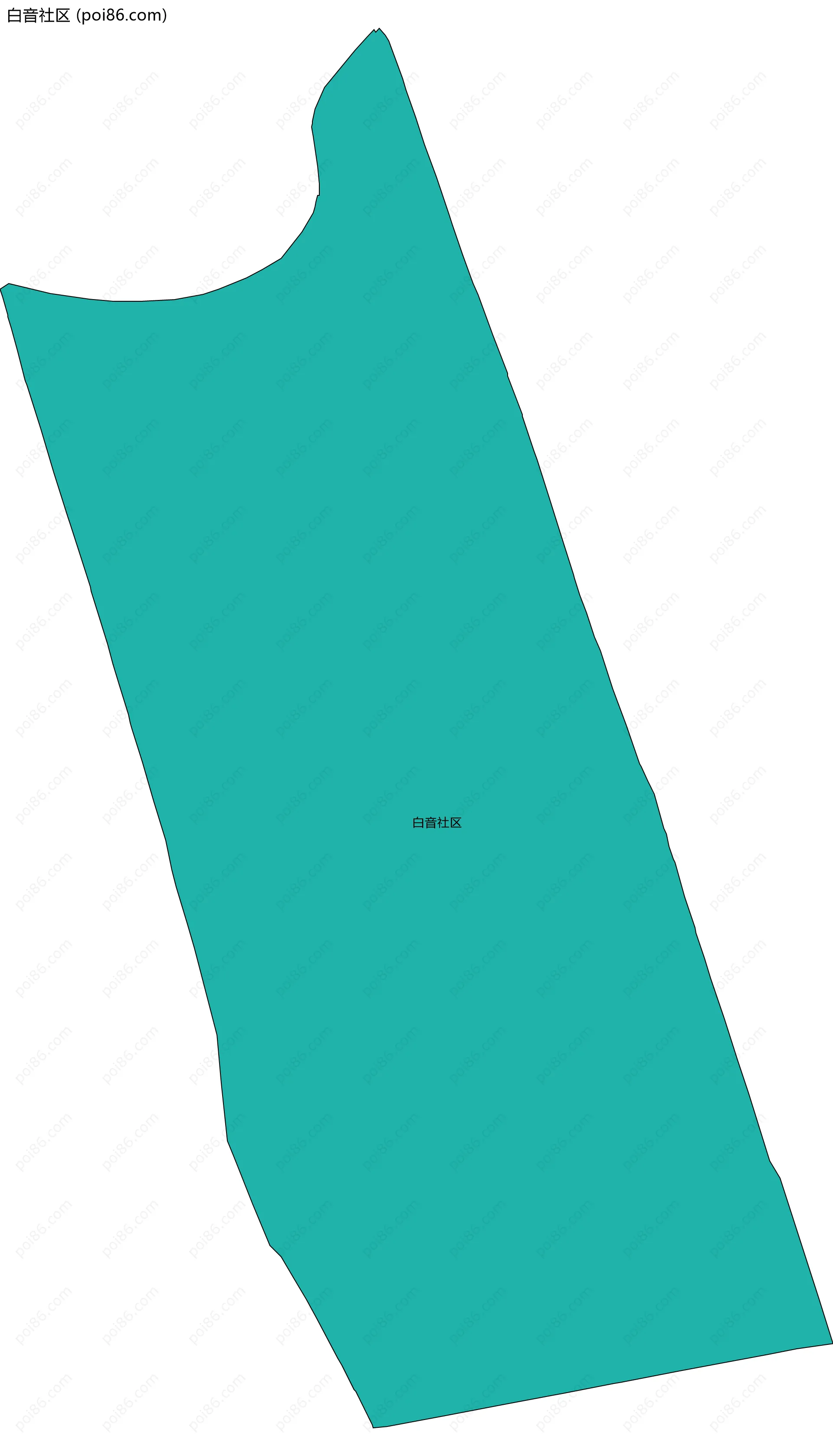 白音社区边界地图