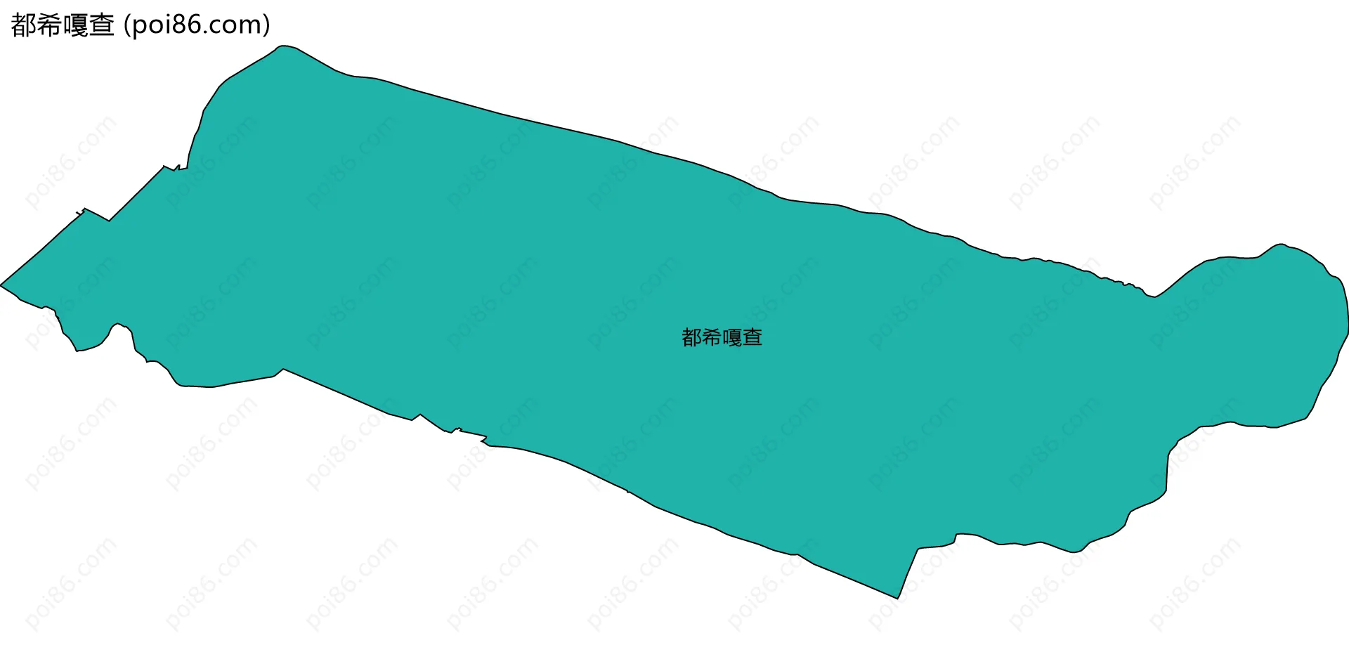 都希嘎查边界地图