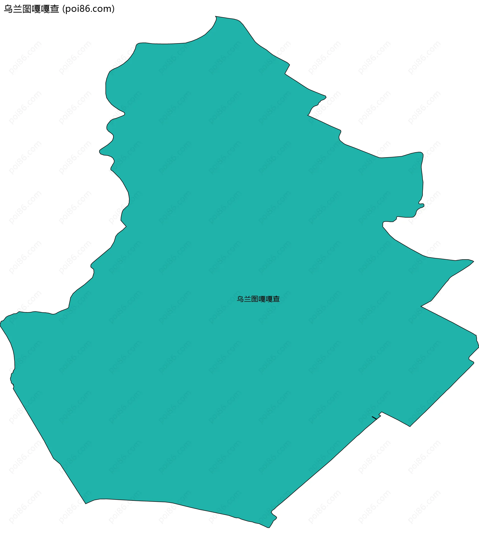 乌兰图嘎嘎查边界地图