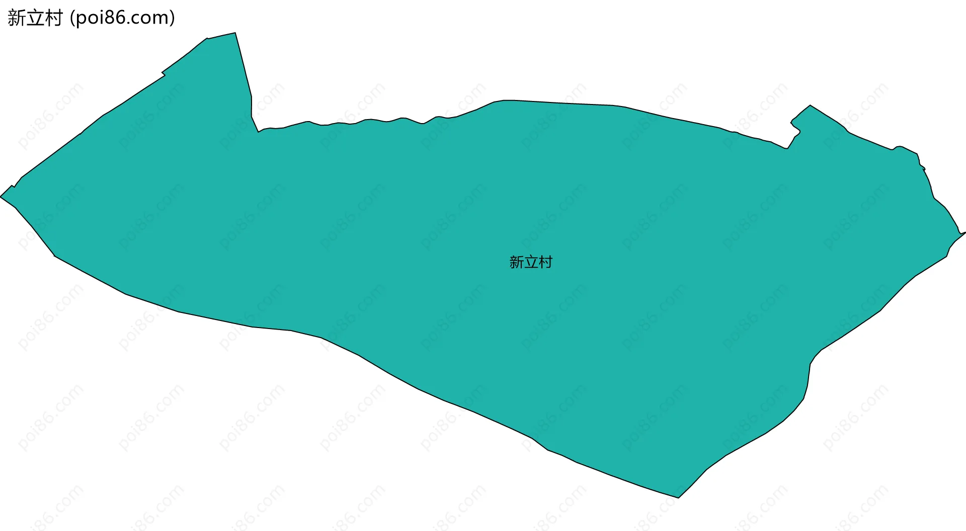 新立村边界地图