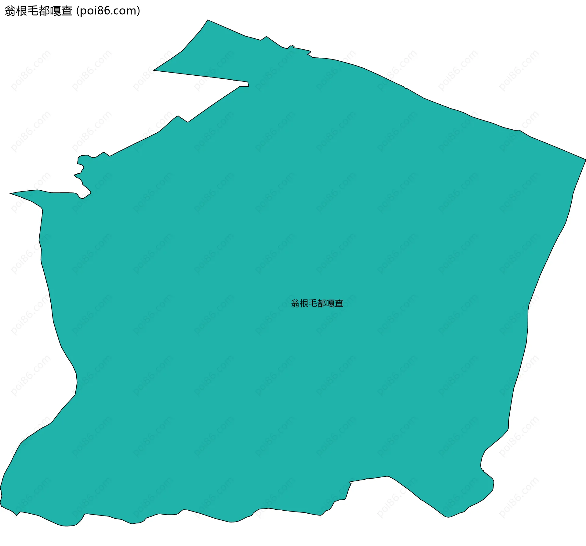 翁根毛都嘎查边界地图