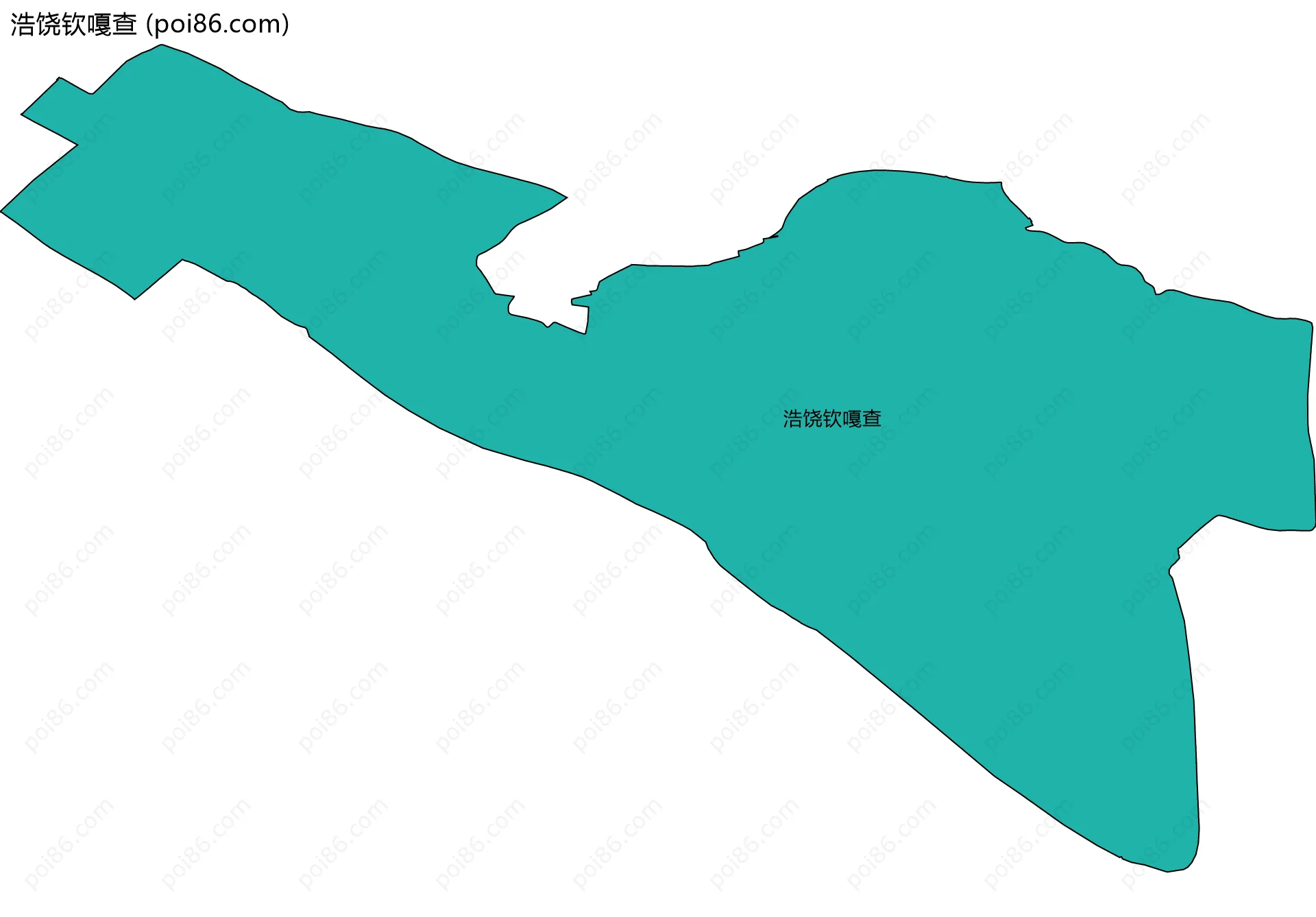浩饶钦嘎查边界地图
