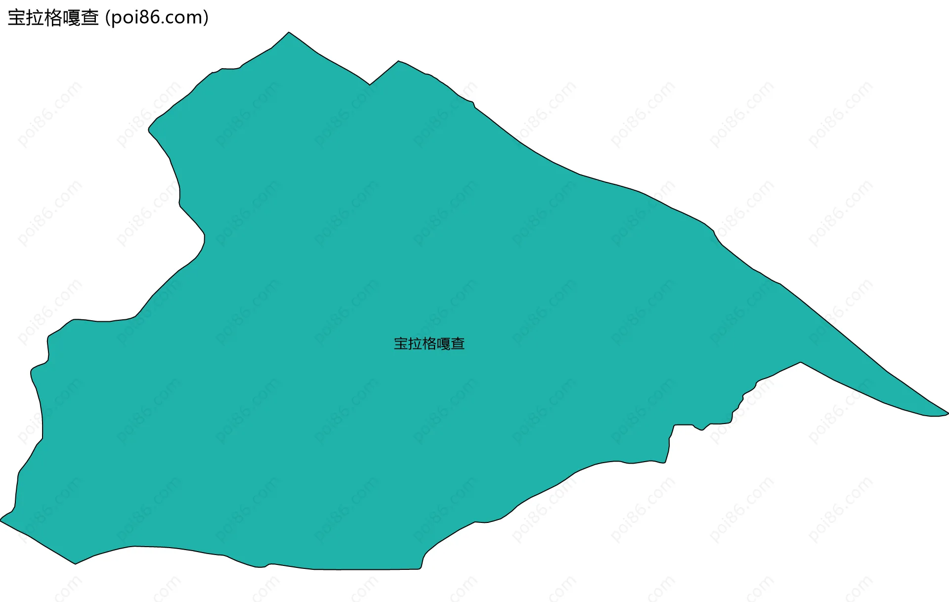 宝拉格嘎查边界地图