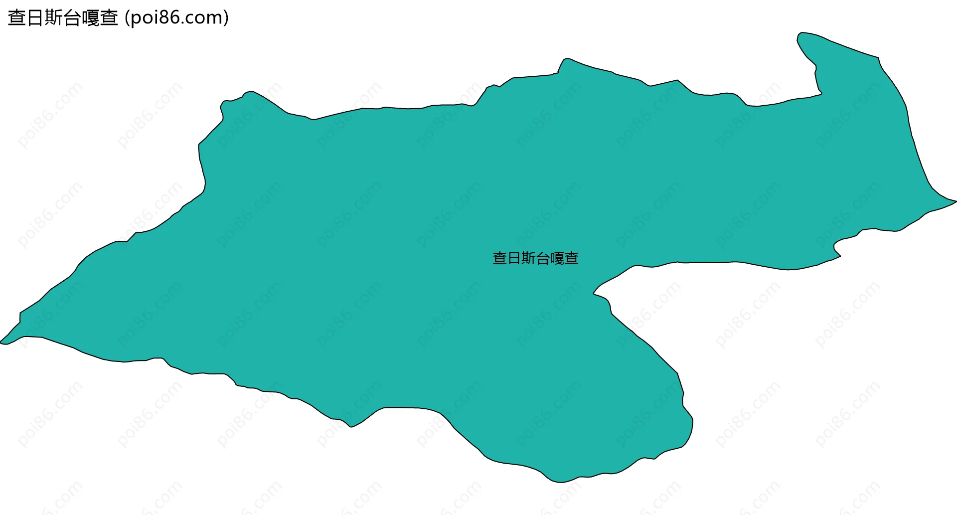 查日斯台嘎查边界地图