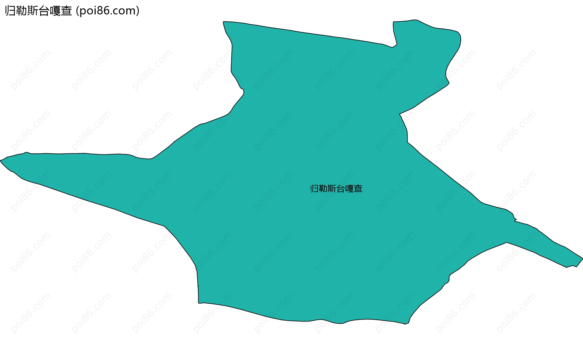 归勒斯台嘎查边界地图
