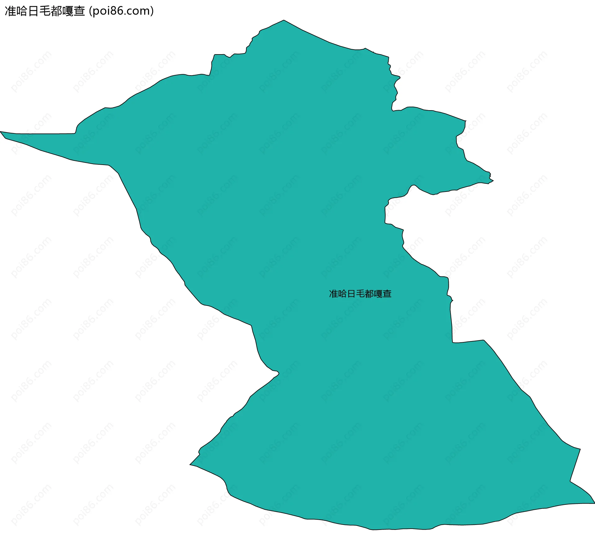 准哈日毛都嘎查边界地图