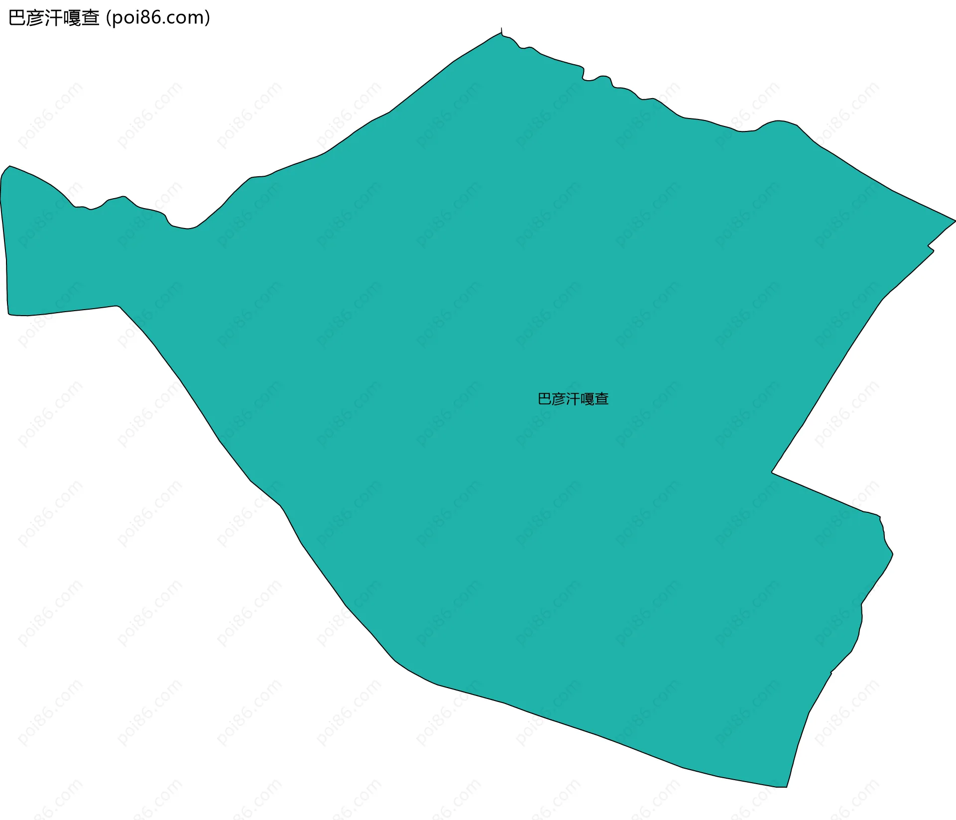 巴彦汗嘎查边界地图