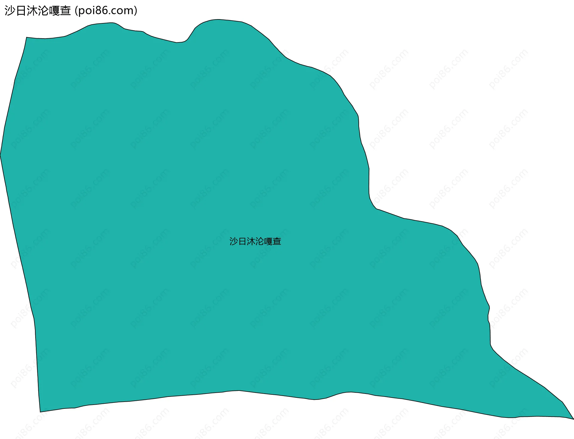 沙日沐沦嘎查边界地图
