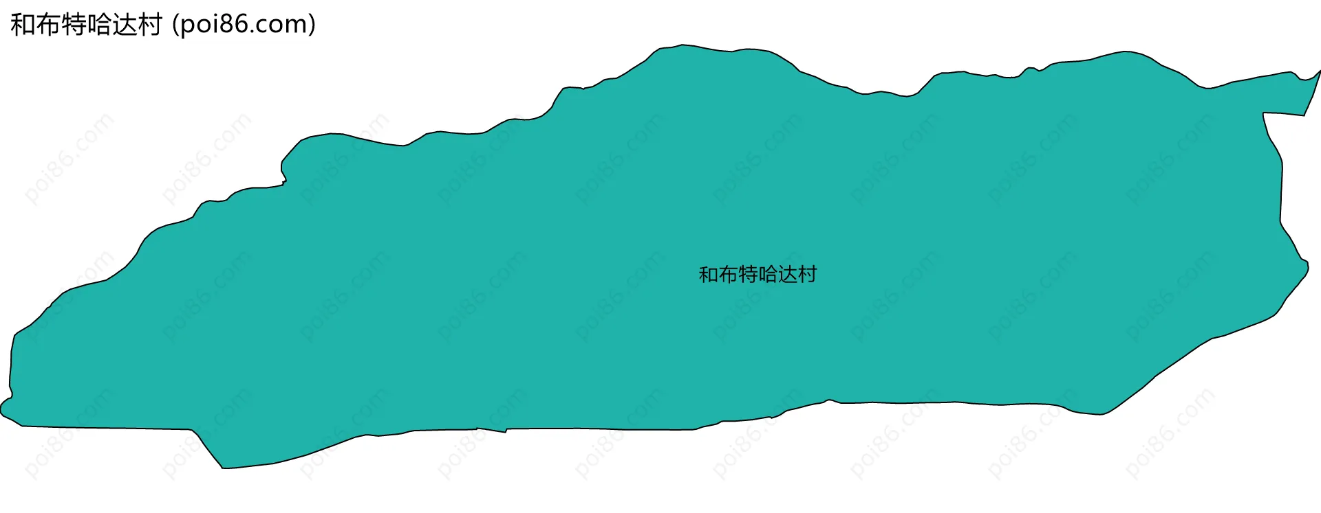 和布特哈达村边界地图