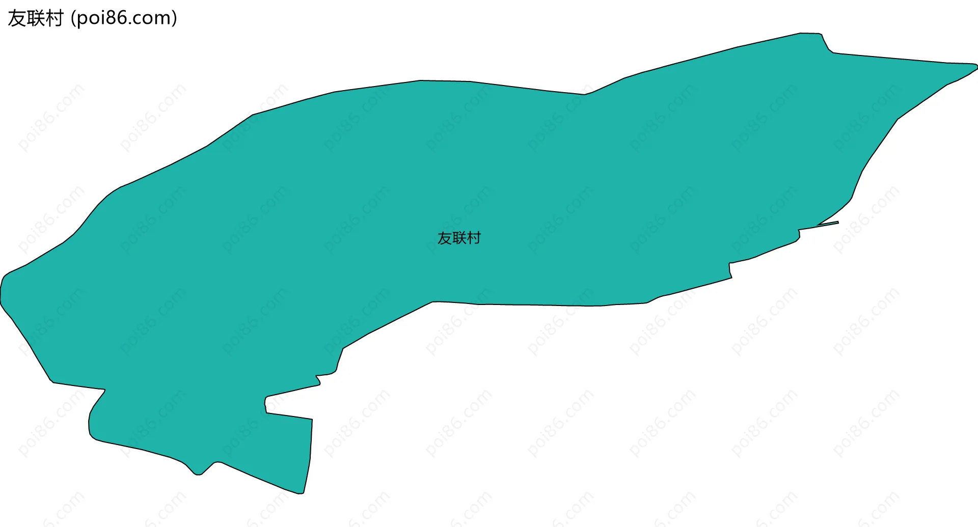 友联村边界地图