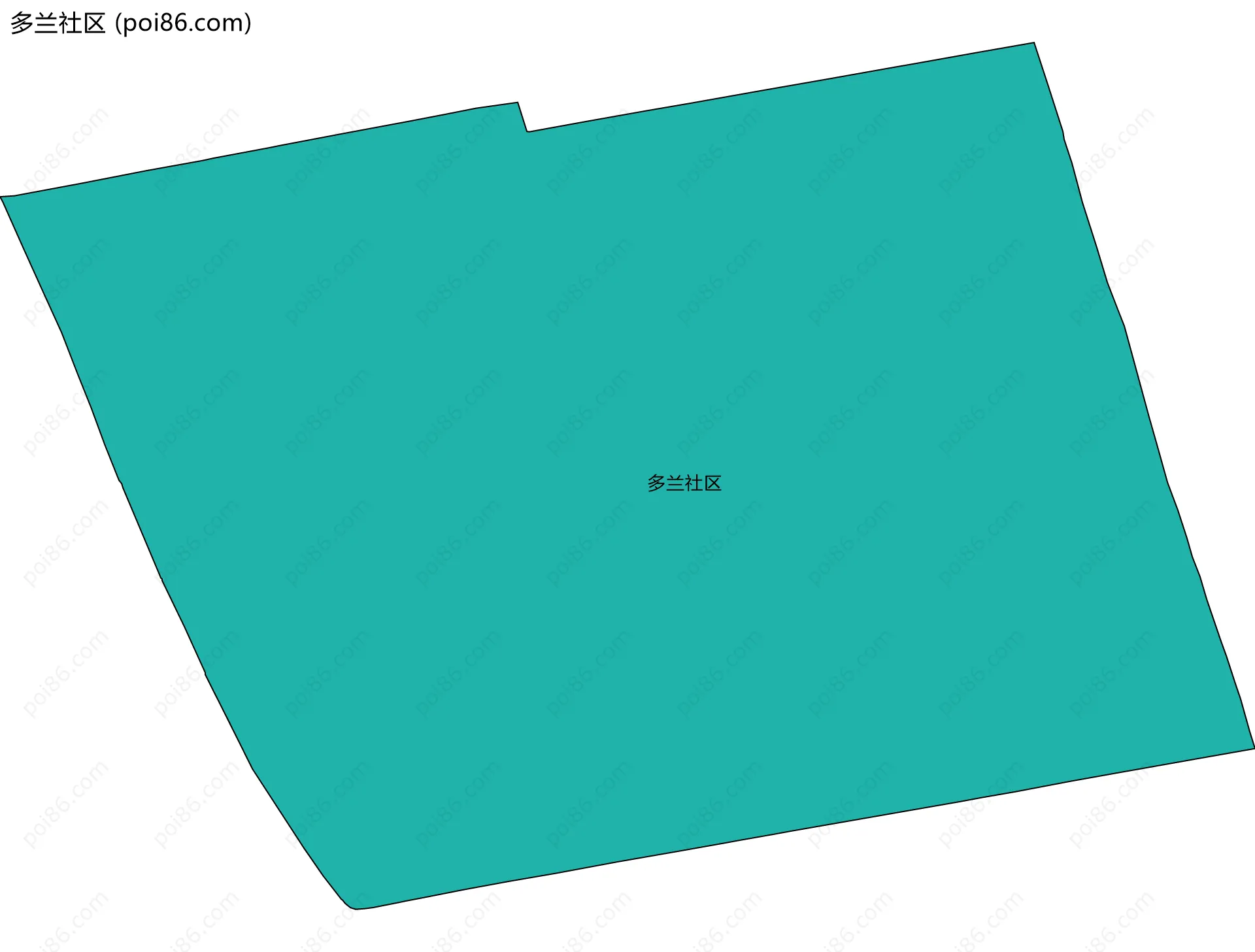 多兰社区边界地图