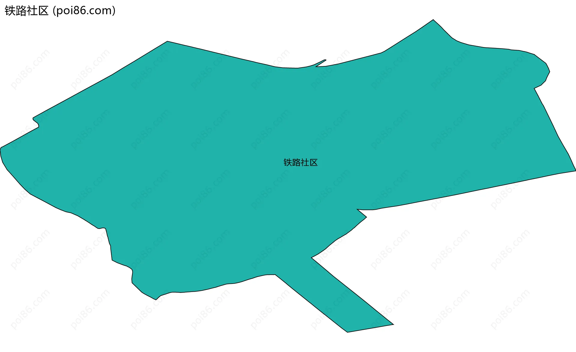 铁路社区边界地图