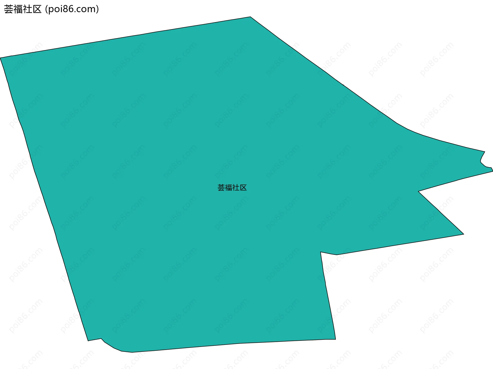 荟福社区边界地图