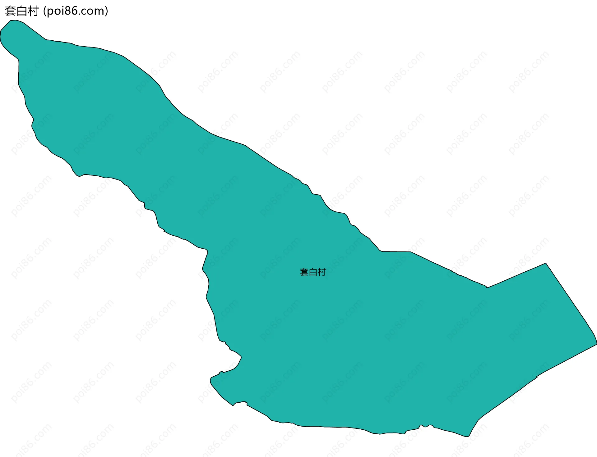 套白村边界地图