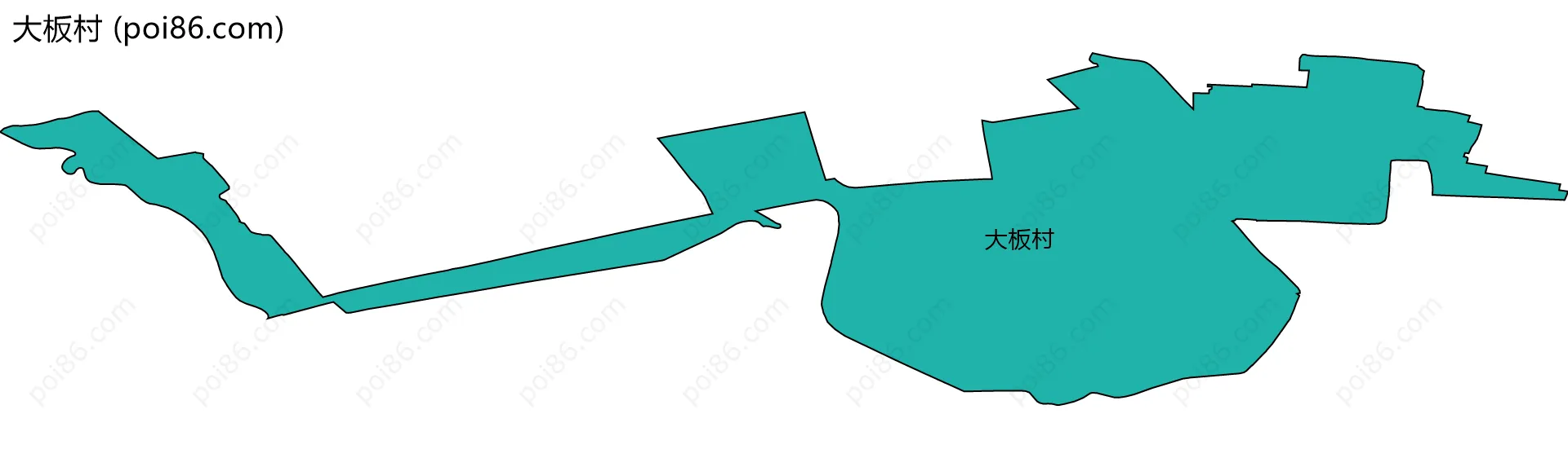 大板村边界地图