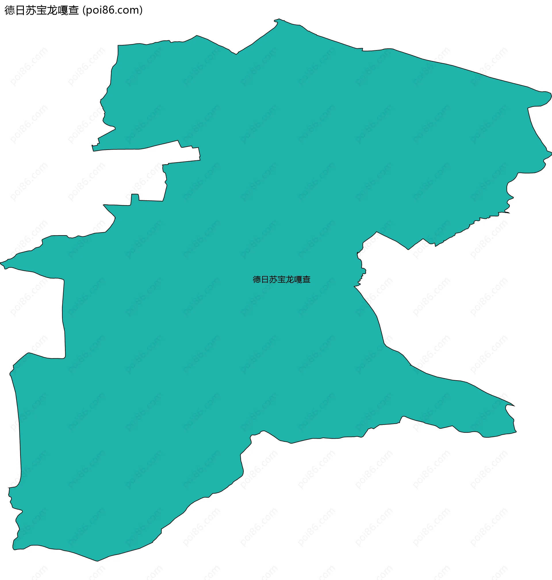 德日苏宝龙嘎查边界地图