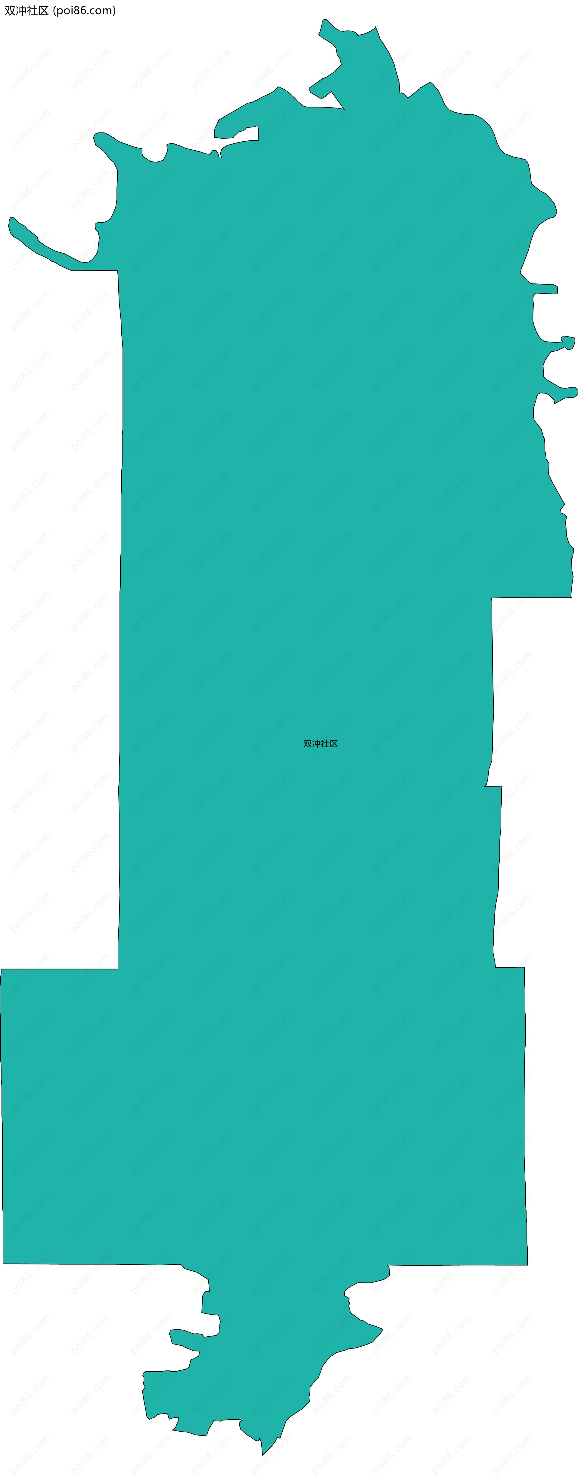 双冲社区边界地图