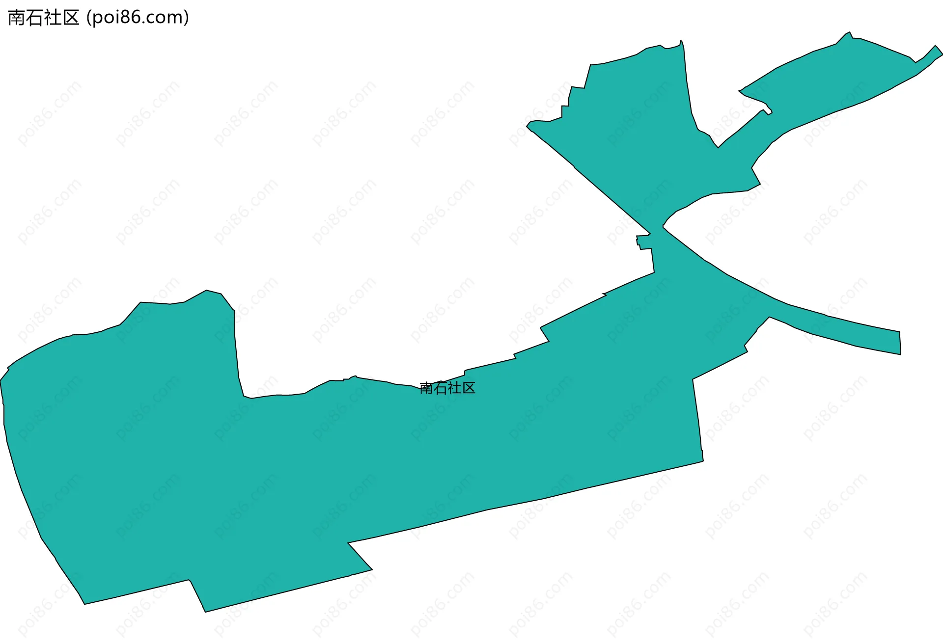 南石社区边界地图