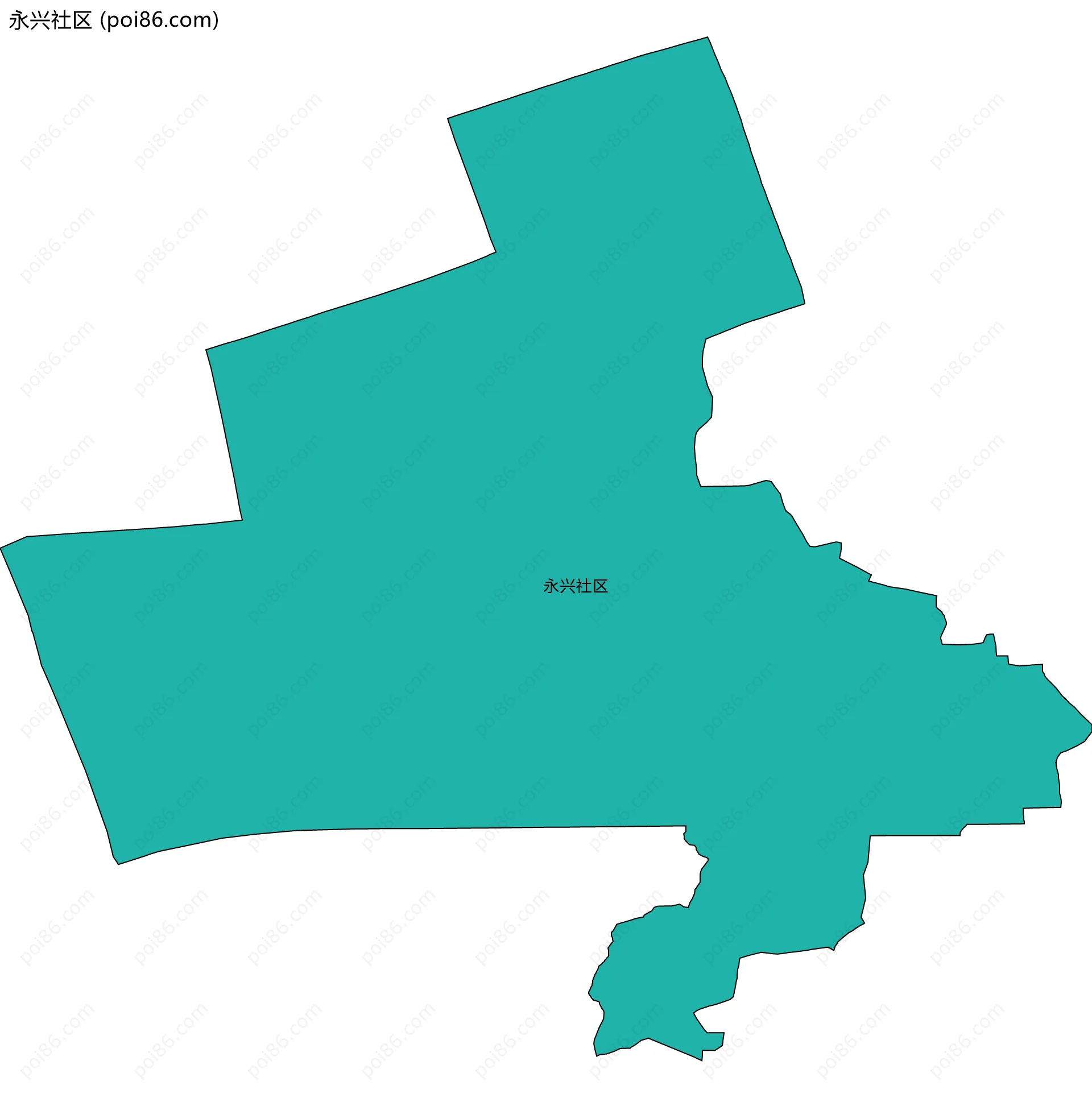 永兴社区边界地图