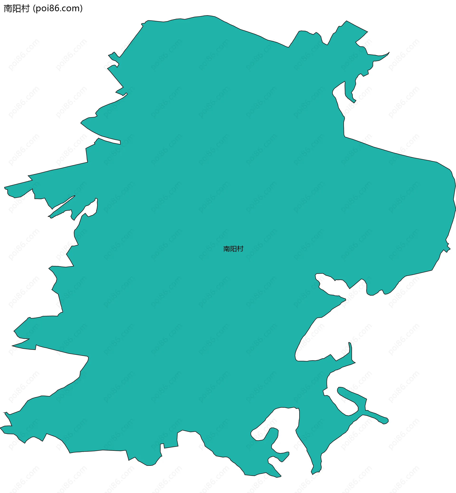 南阳村边界地图