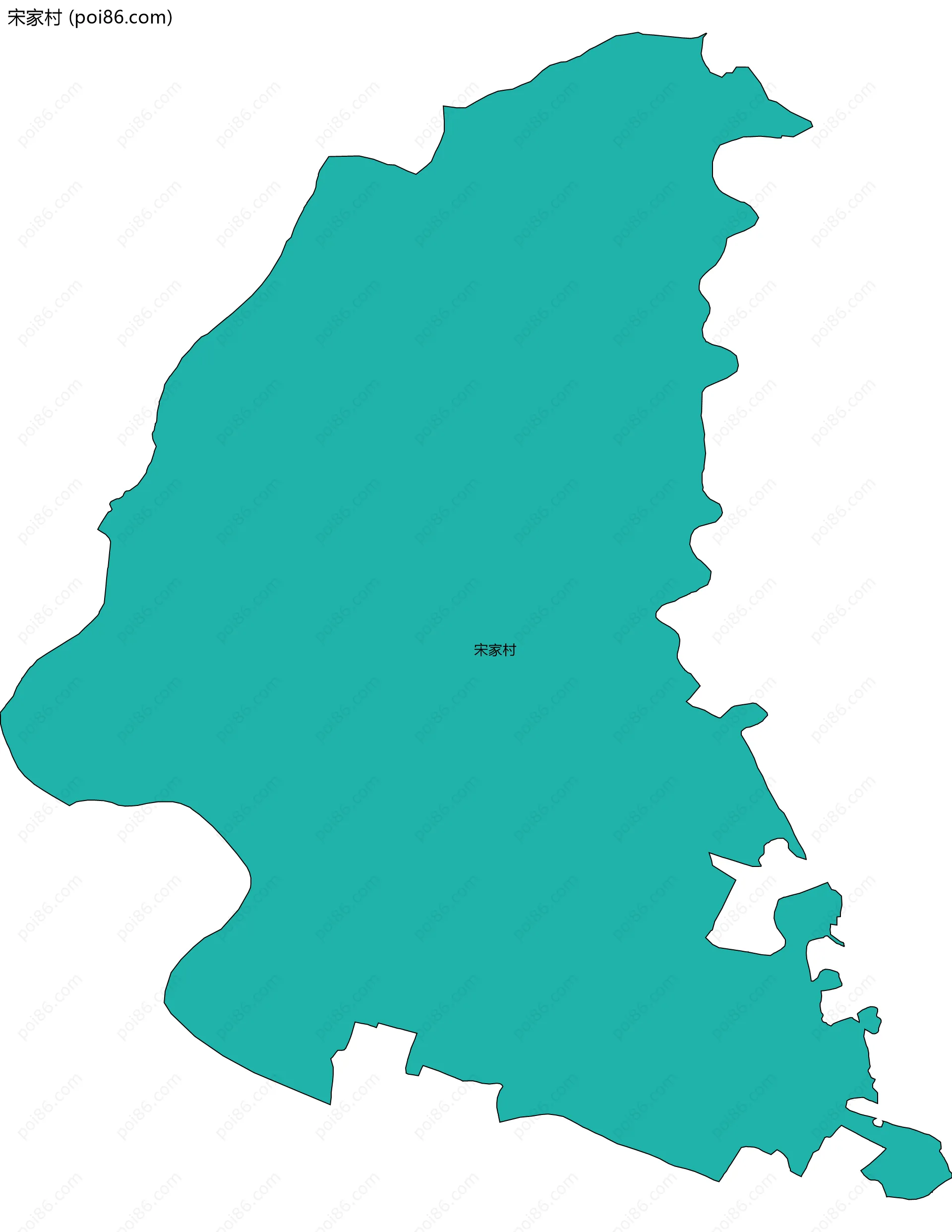 宋家村边界地图