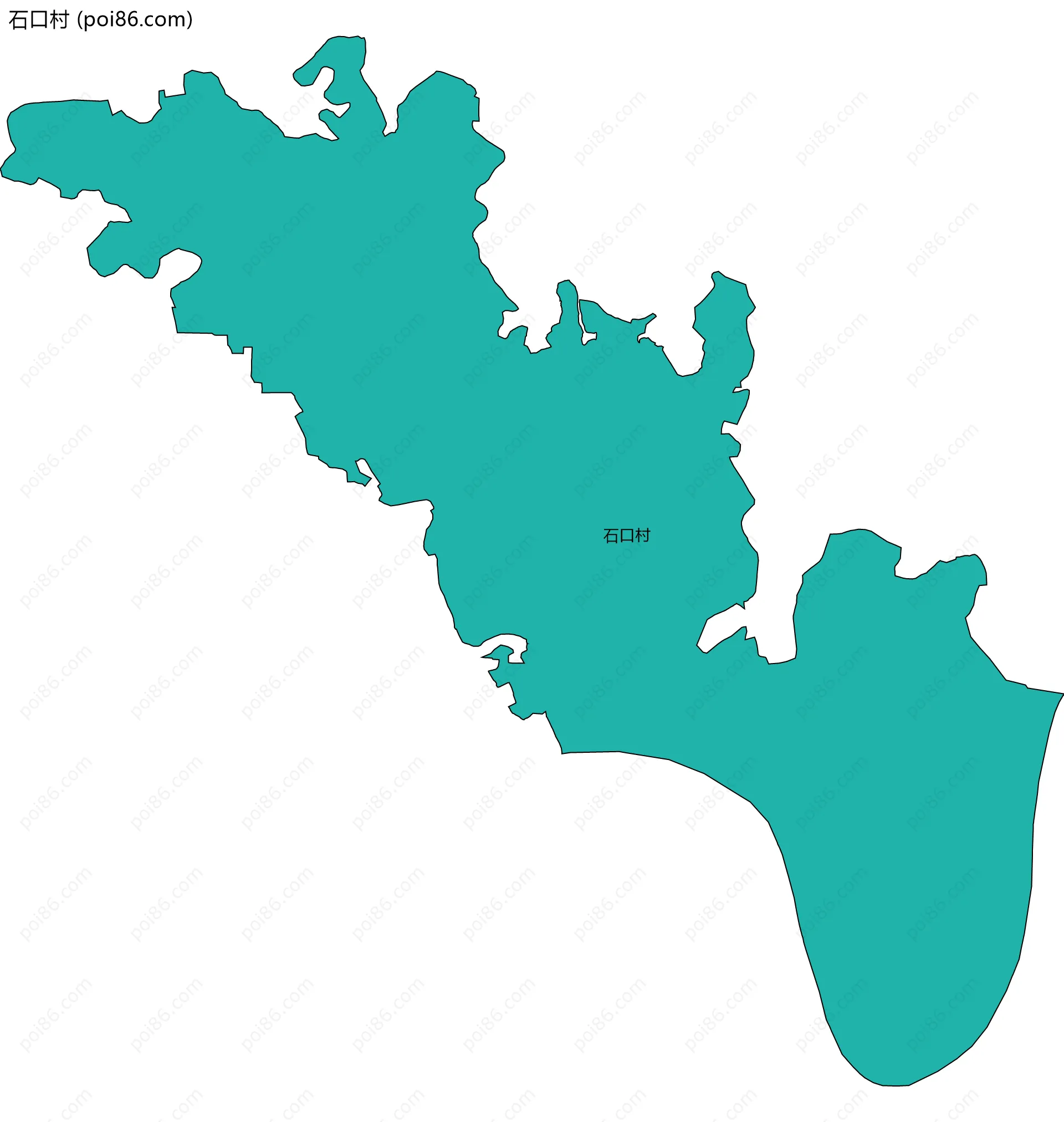 石口村边界地图