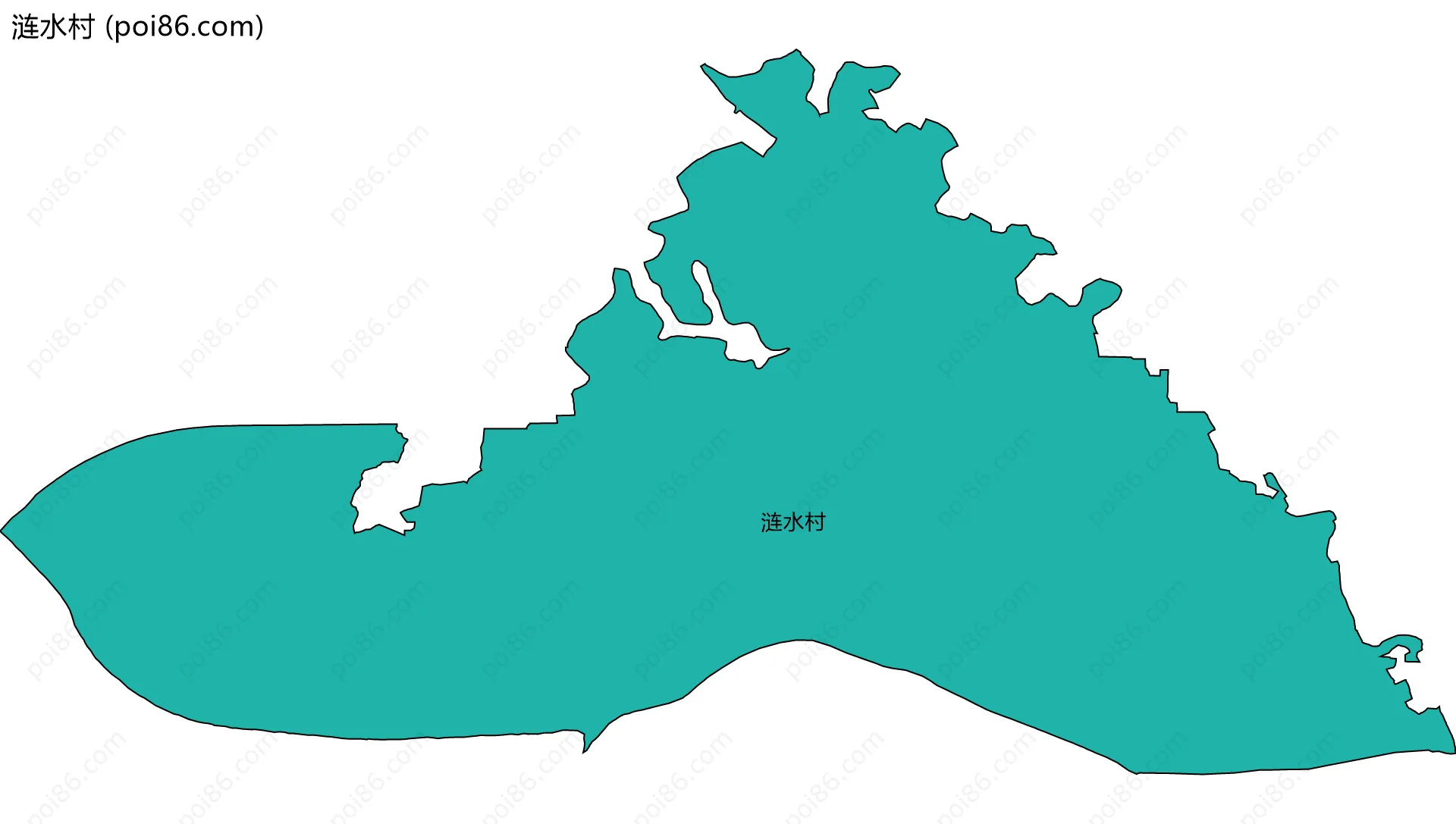 涟水村边界地图