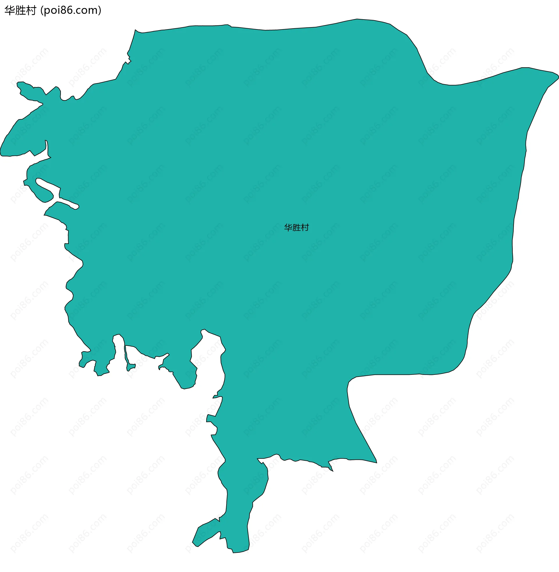 华胜村边界地图