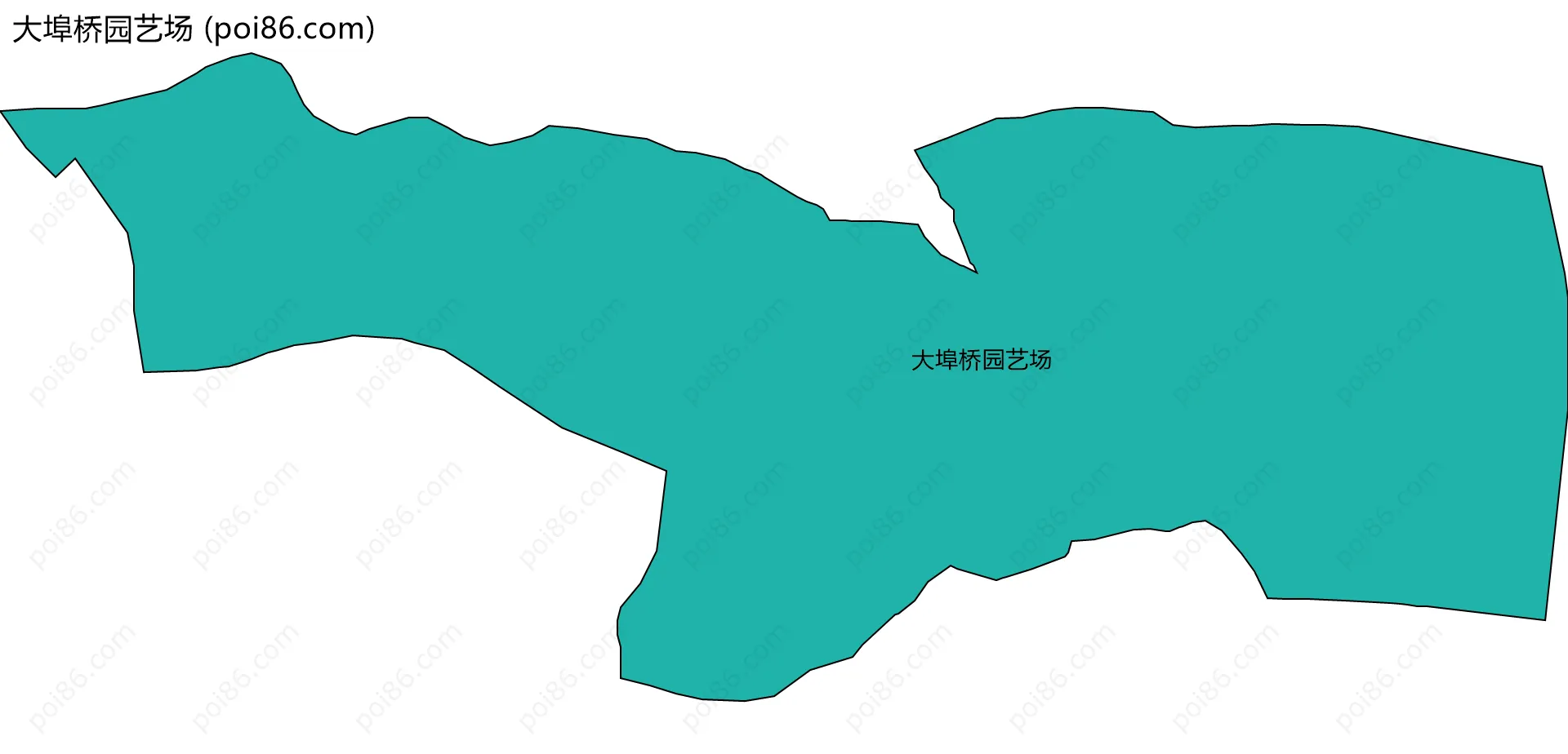 大埠桥园艺场边界地图