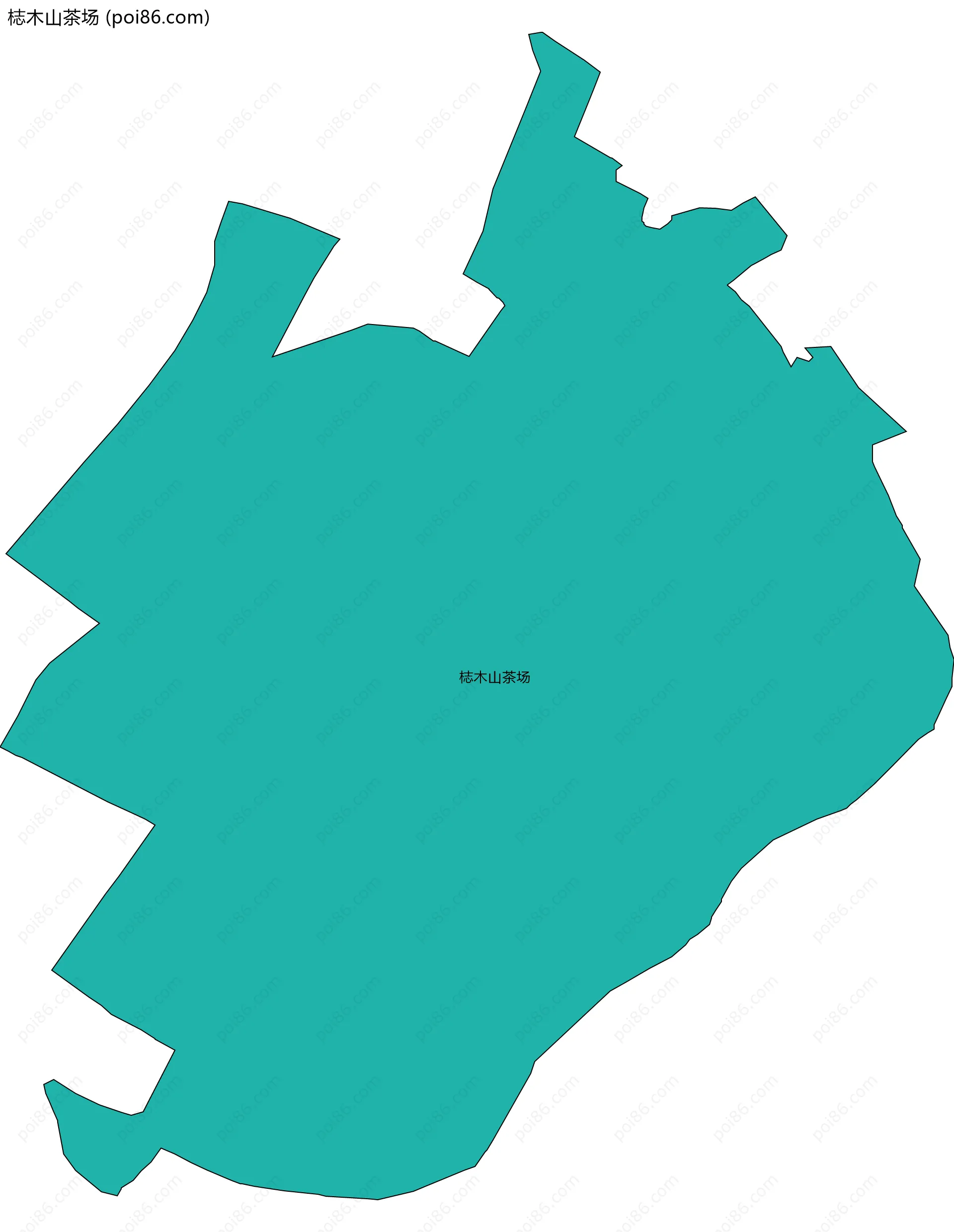 梽木山茶场边界地图