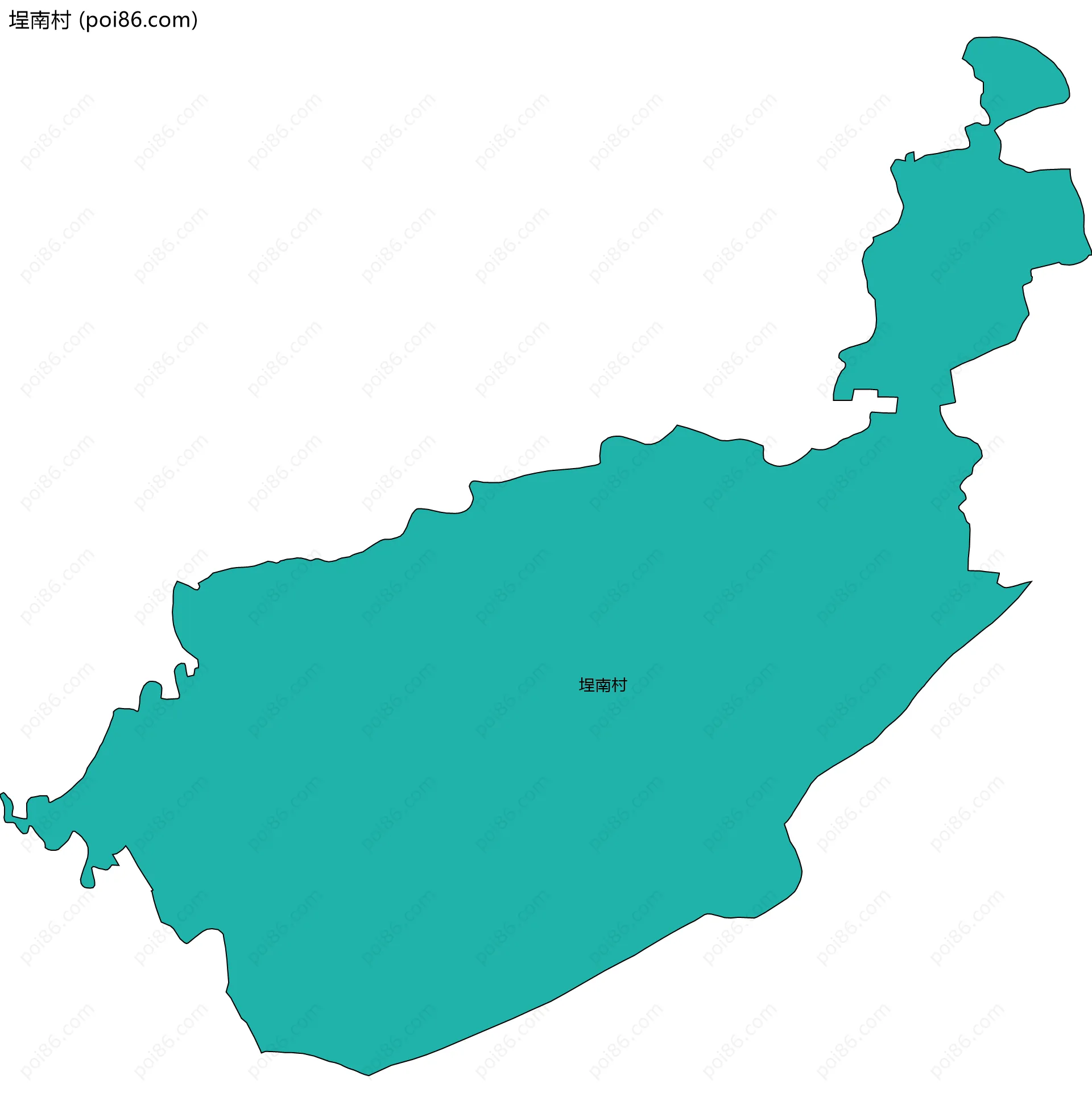 埕南村边界地图