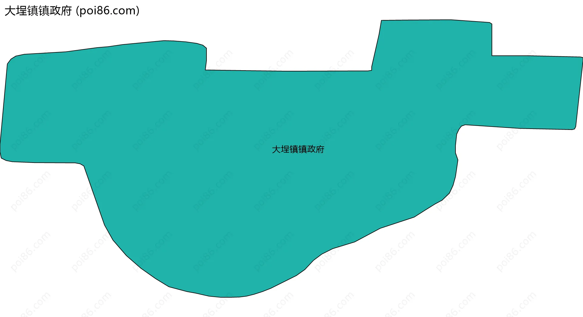 大埕镇镇政府边界地图