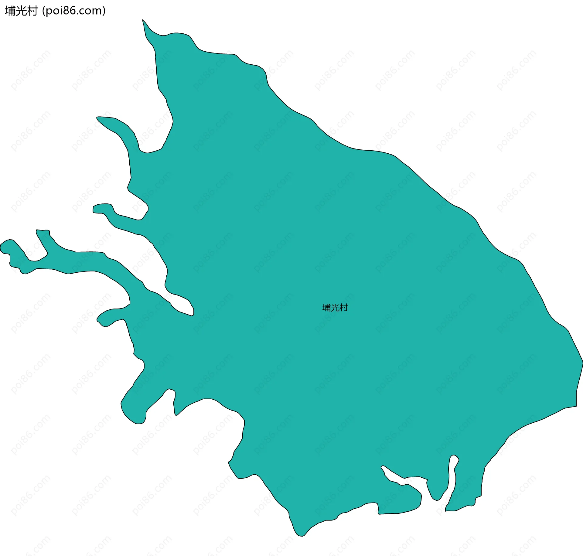 埔光村边界地图