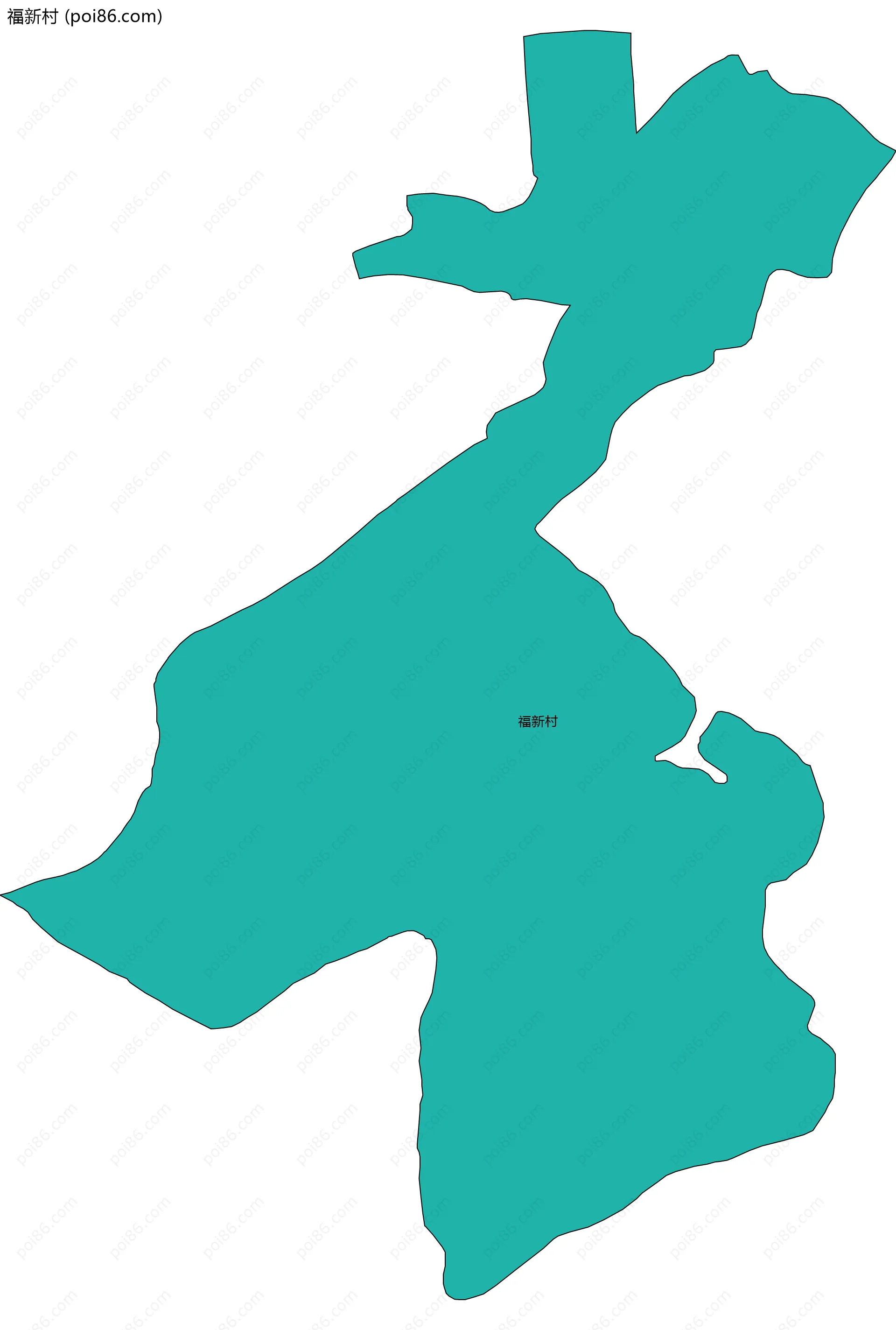 福新村边界地图