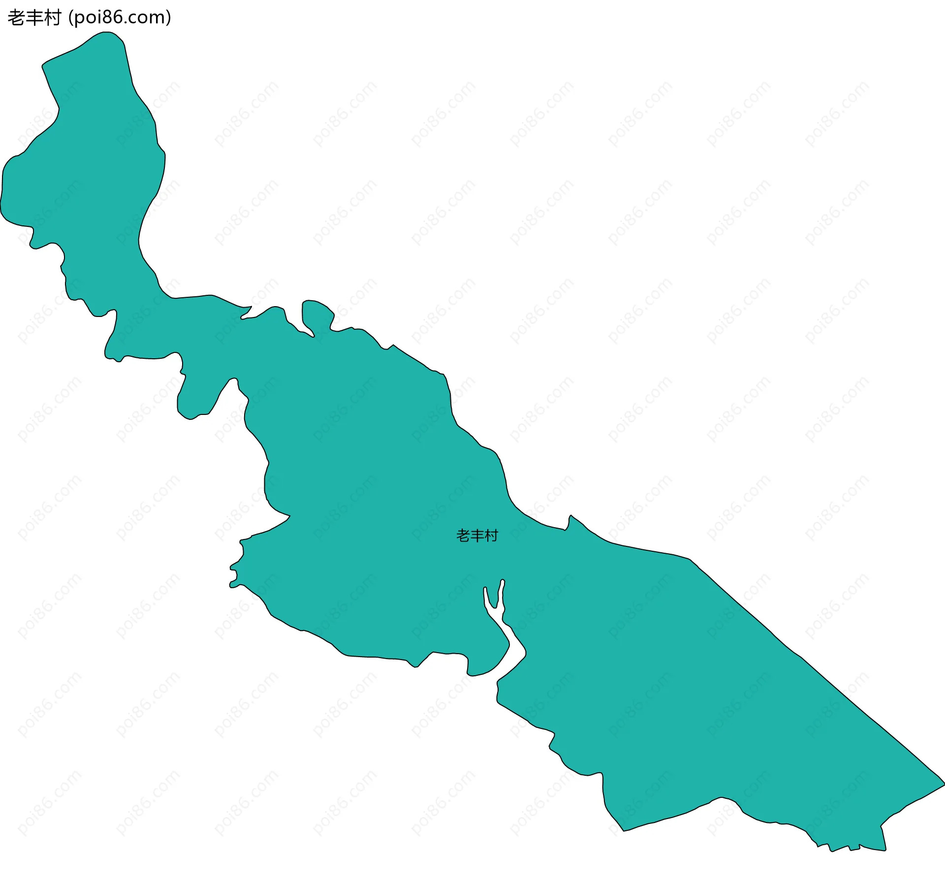 老丰村边界地图