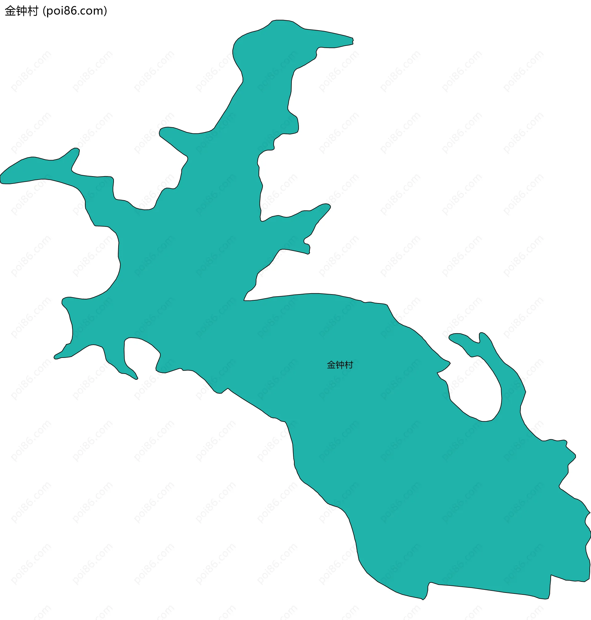 金钟村边界地图