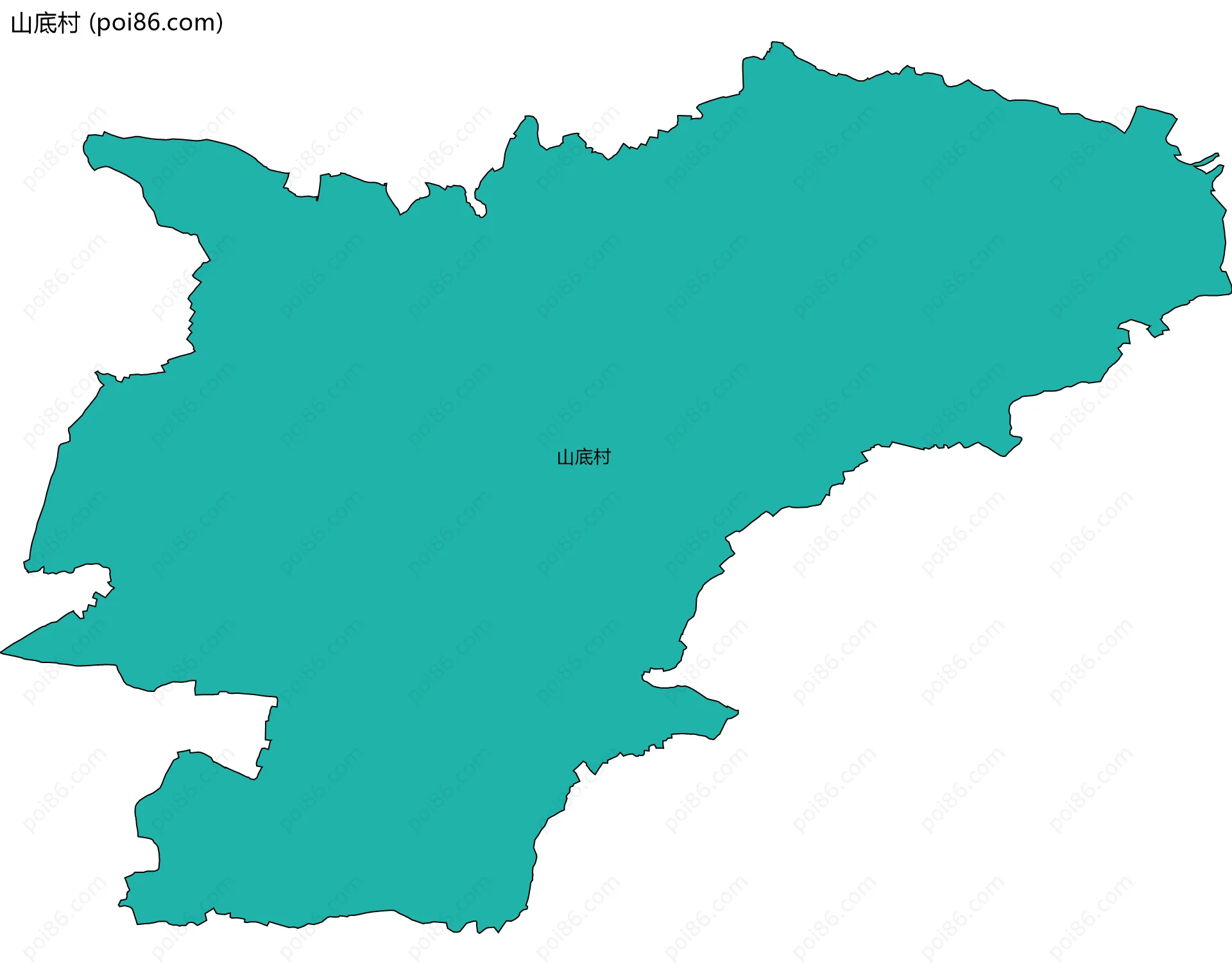 山底村边界地图