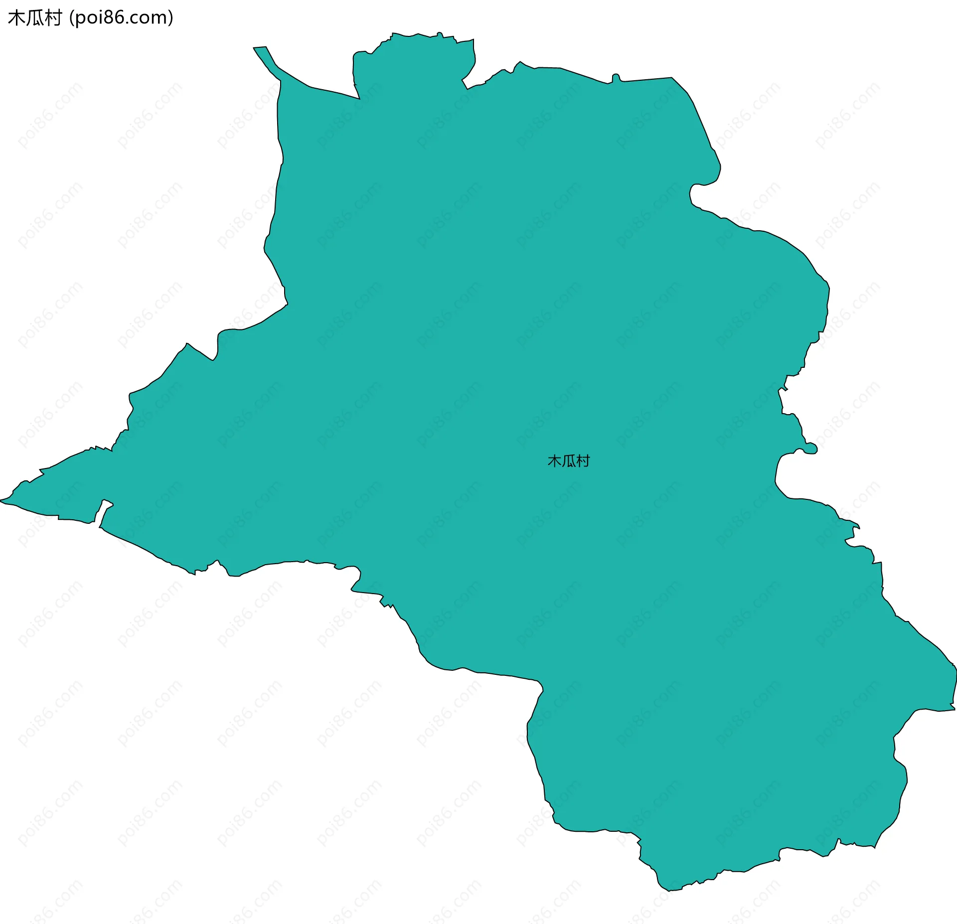 木瓜村边界地图