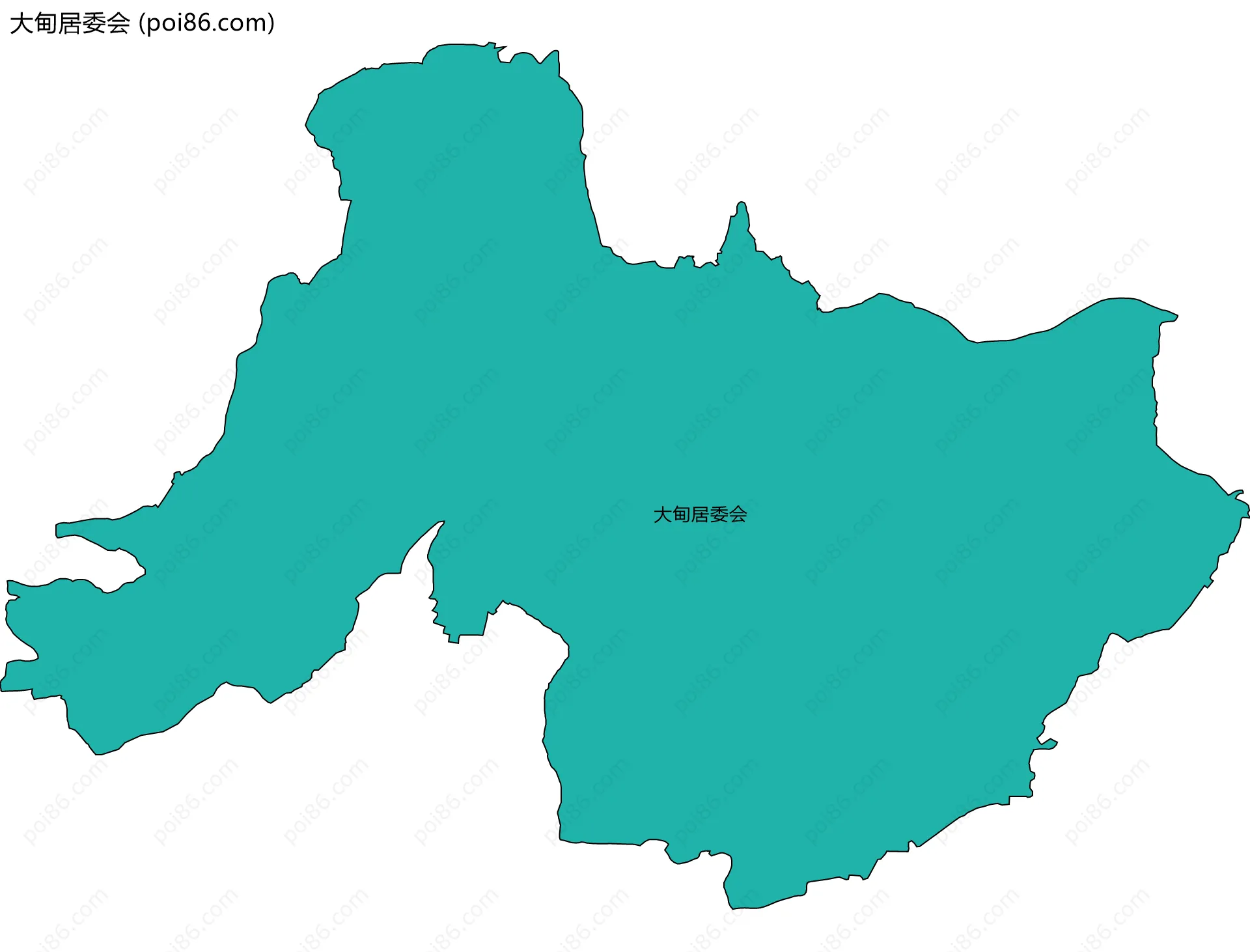 大甸居委会边界地图