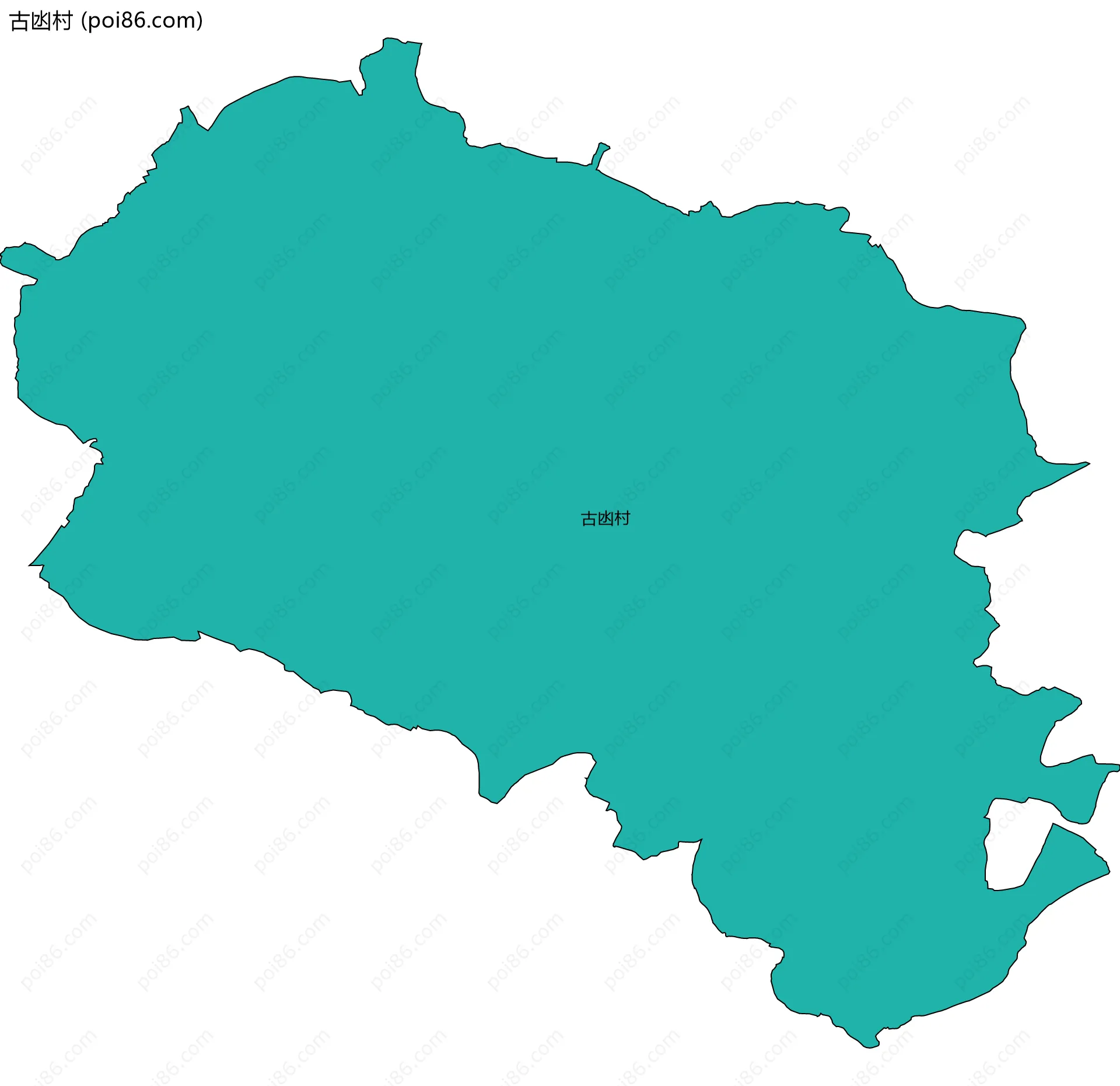 古凼村边界地图