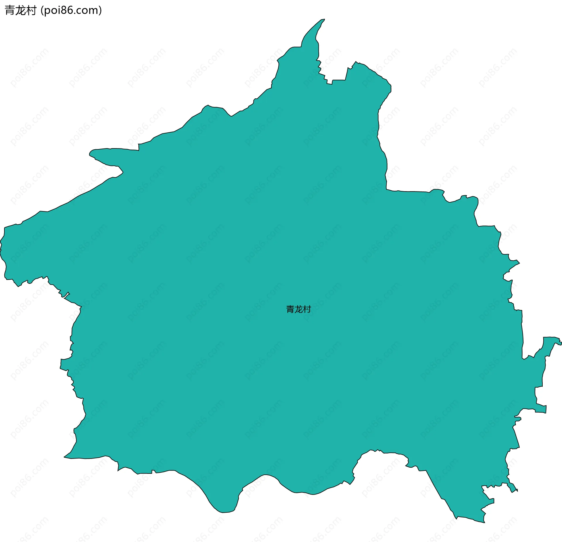 青龙村边界地图