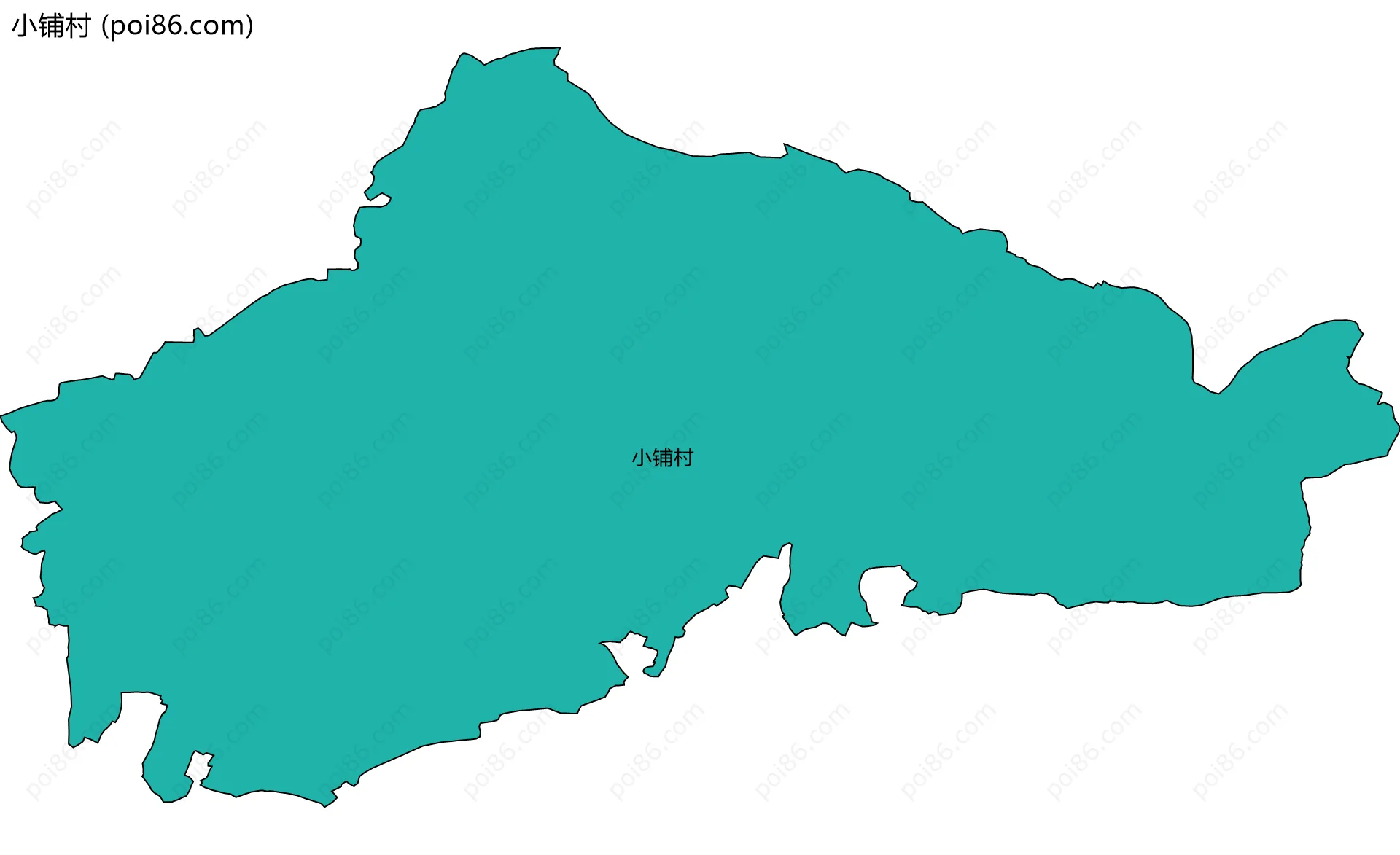 小铺村边界地图