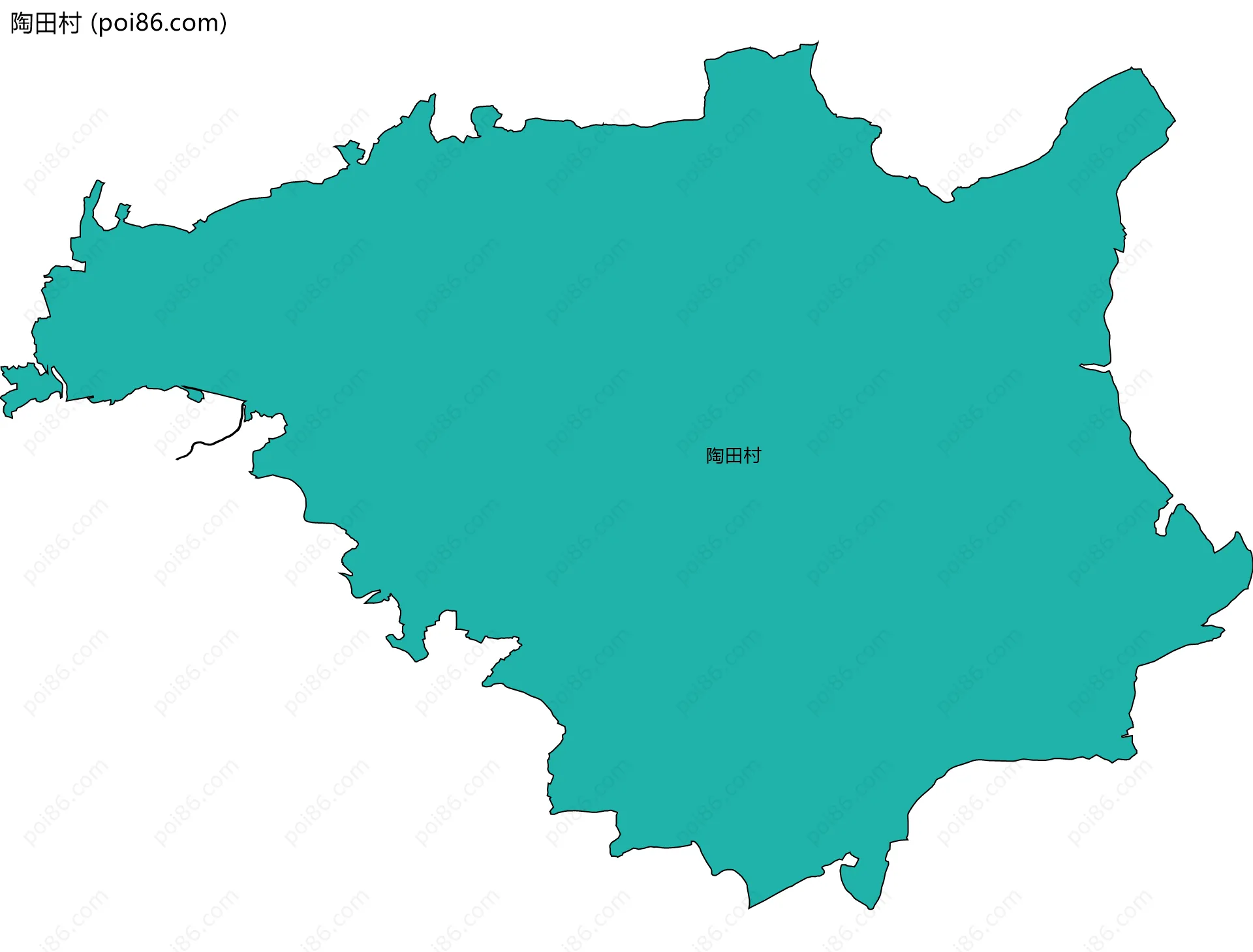 陶田村边界地图