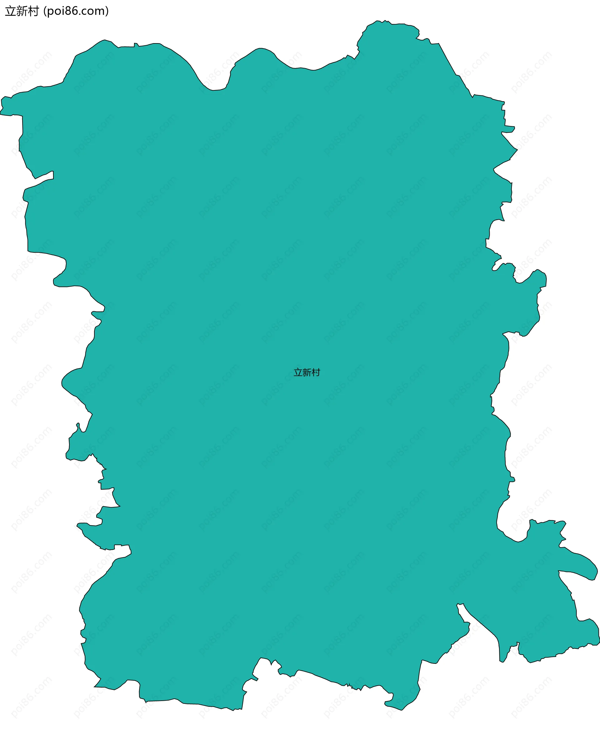 立新村边界地图