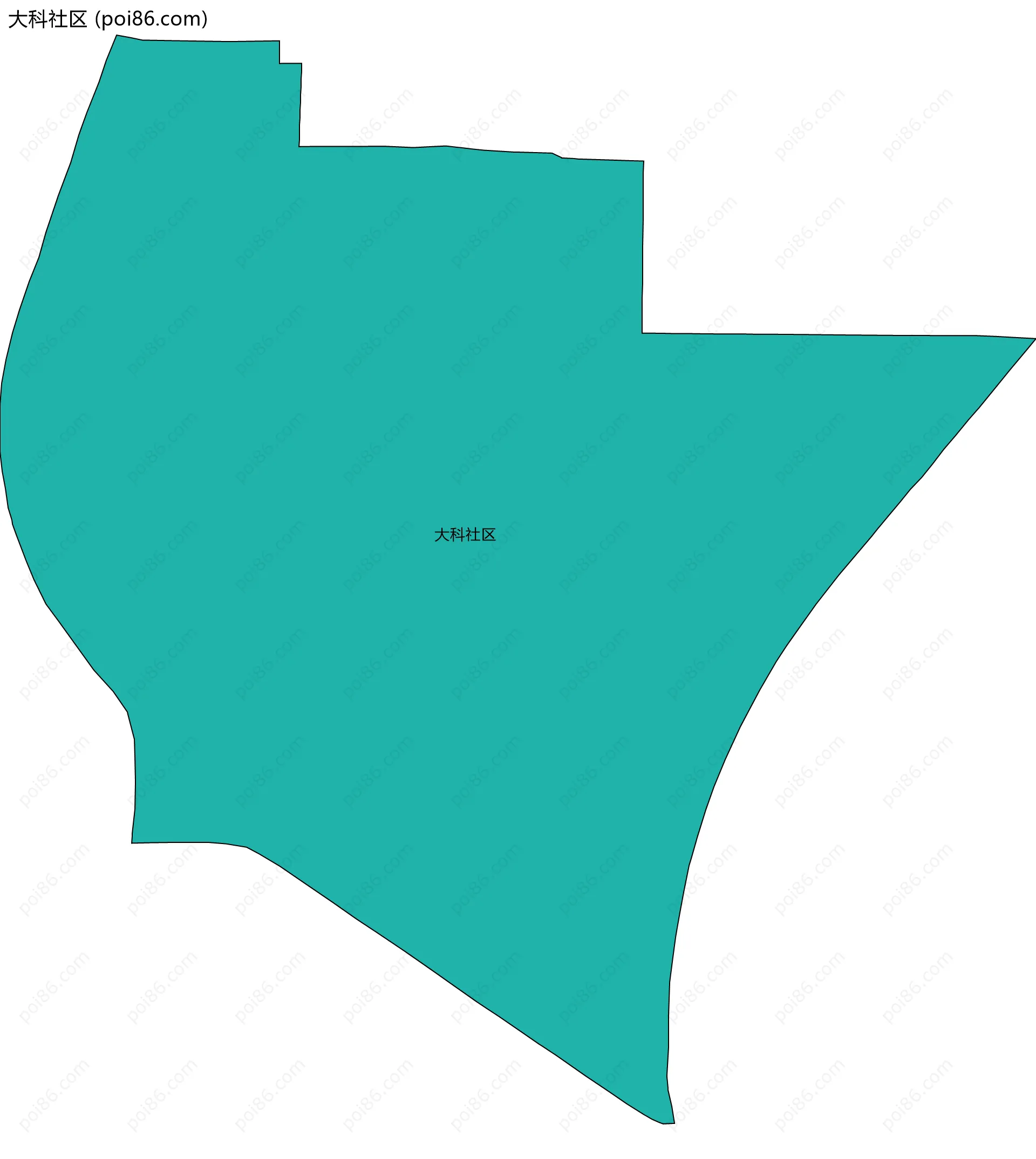 大科社区边界地图