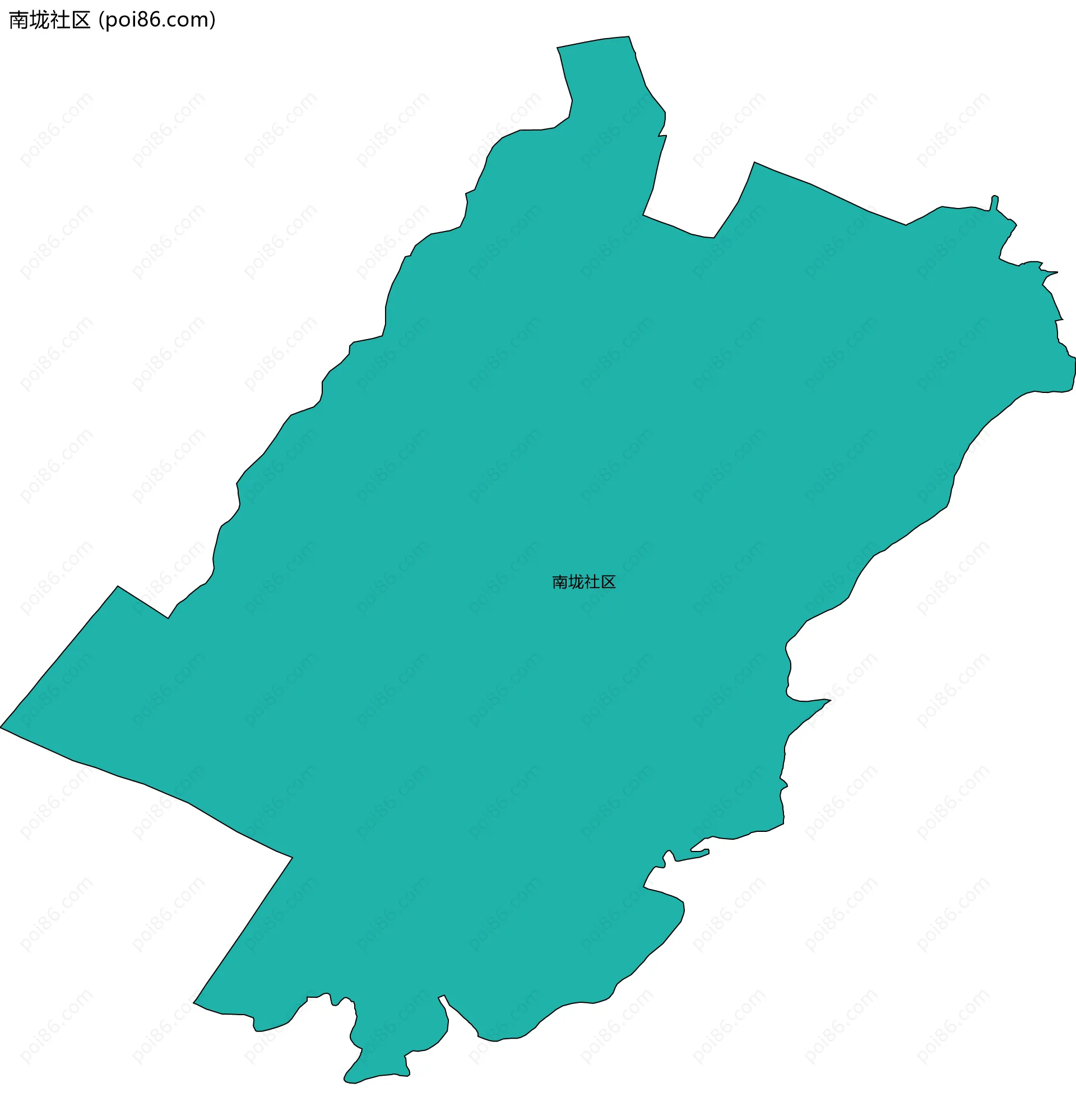 南垅社区边界地图