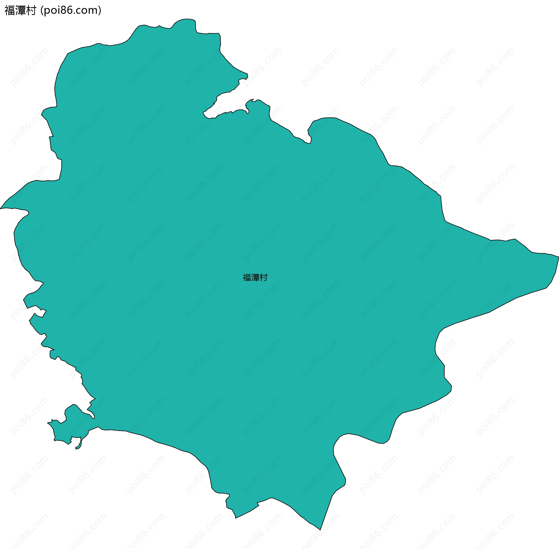 福潭村边界地图