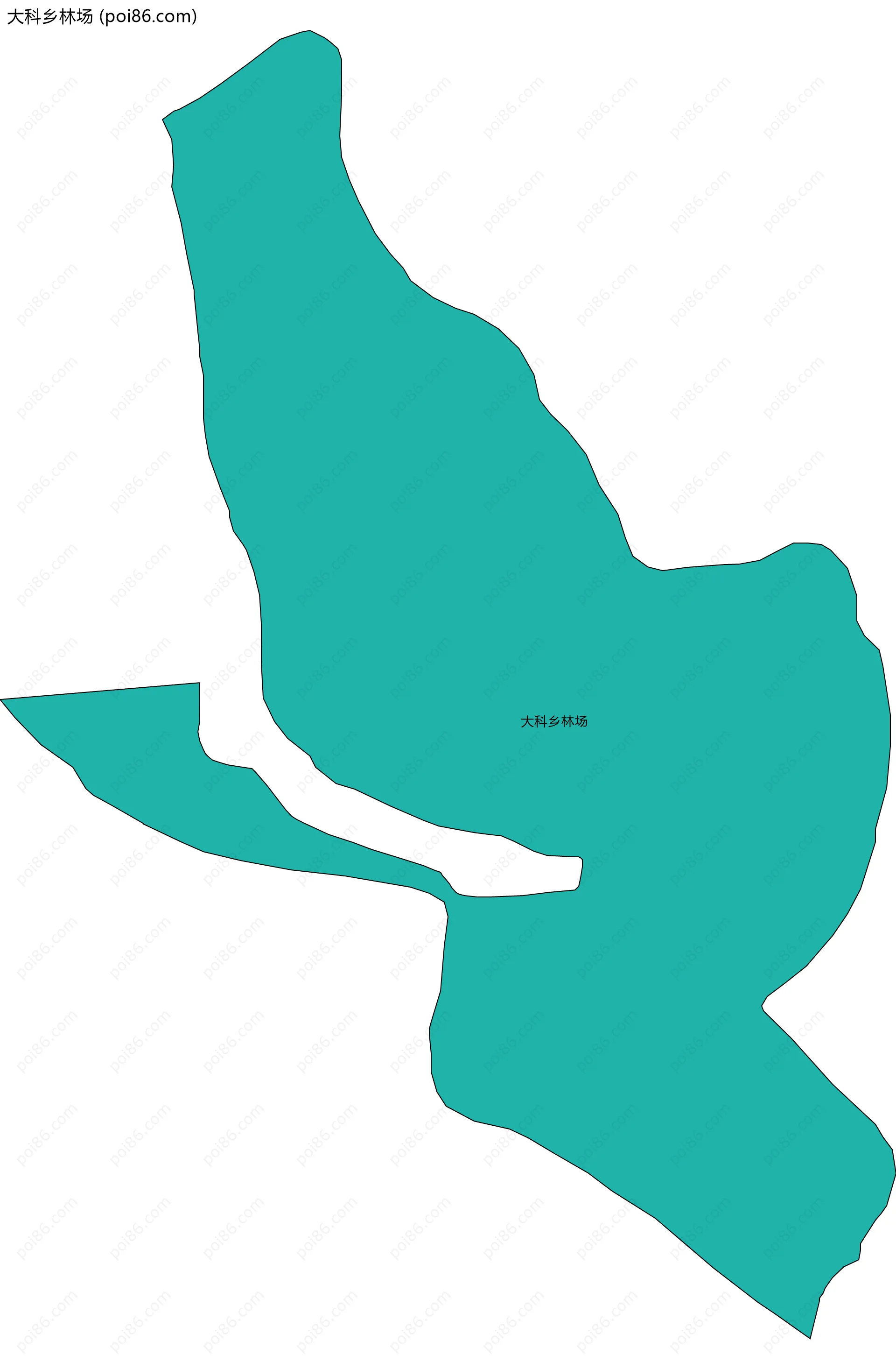 大科乡林场边界地图